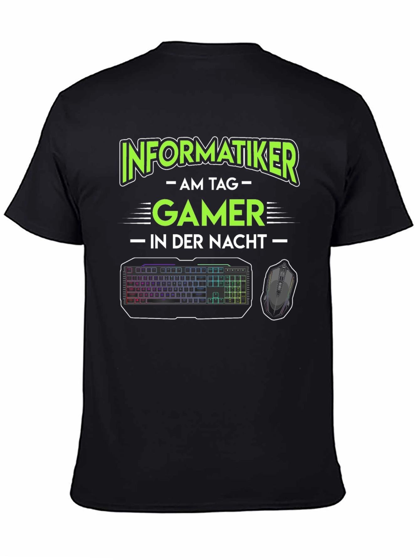 Informatiker Gamer T-Shirt - Day Coder Night Gamer
