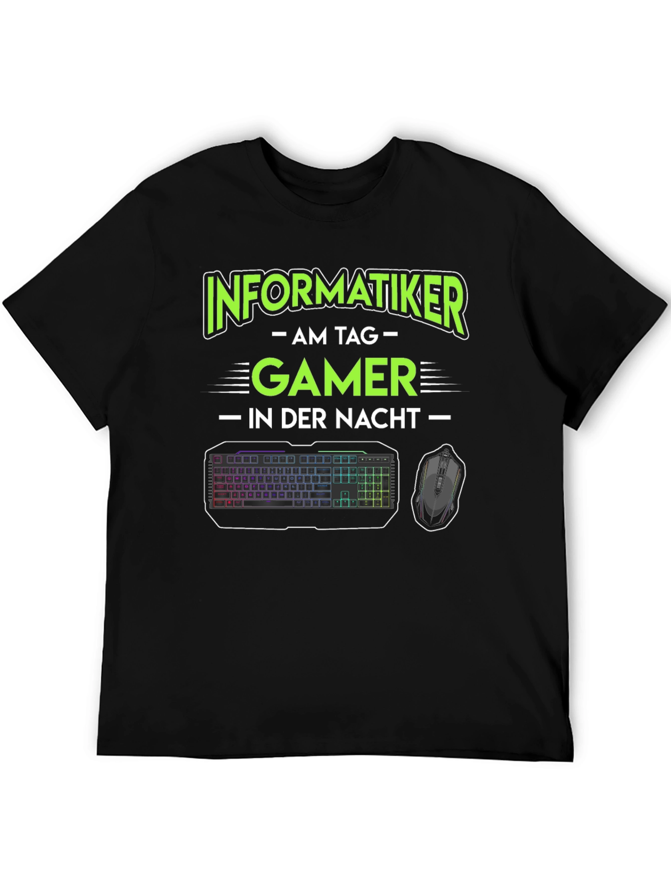 Informatiker Gamer T-Shirt - Day Coder Night Gamer
