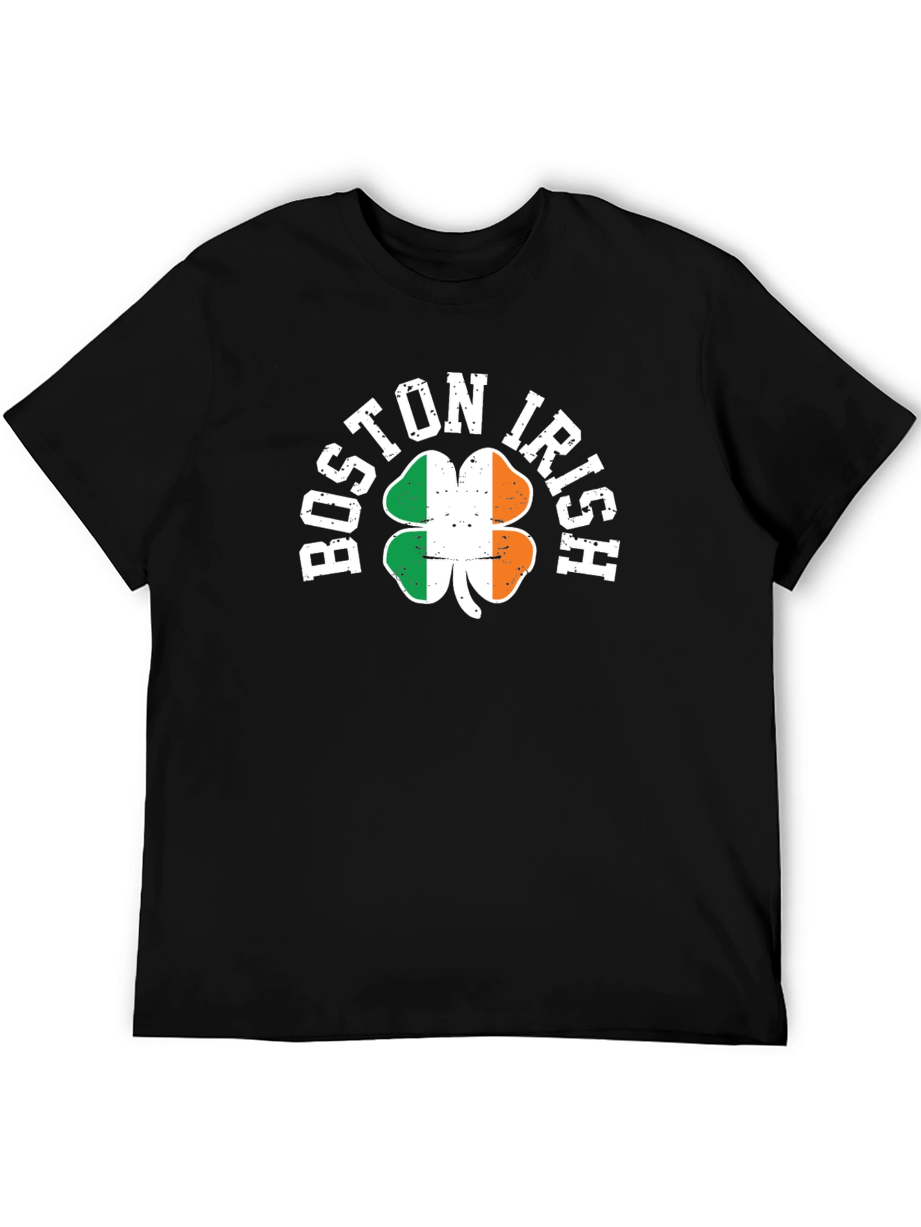 Boston Irish Shamrock Graphic T-Shirt