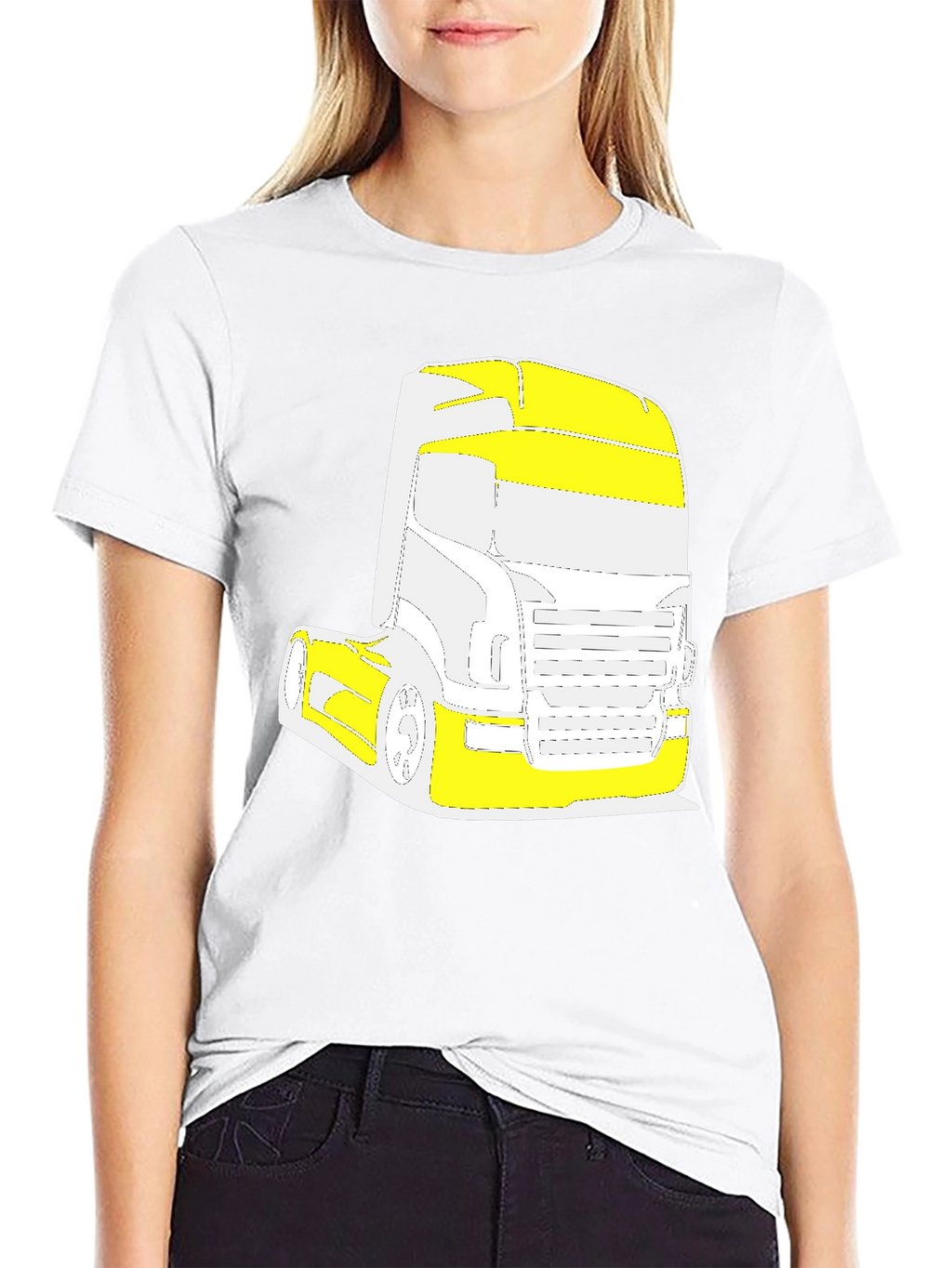 Truck Graphic Tee - Black Cotton Blend