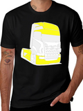 Truck Graphic Tee - Black Cotton Blend