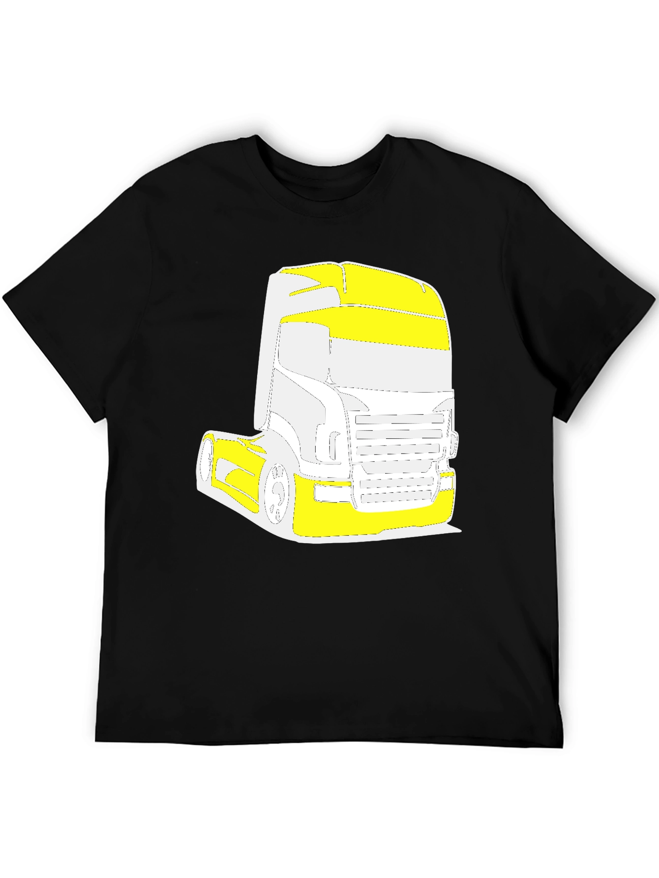 Truck Graphic Tee - Black Cotton Blend