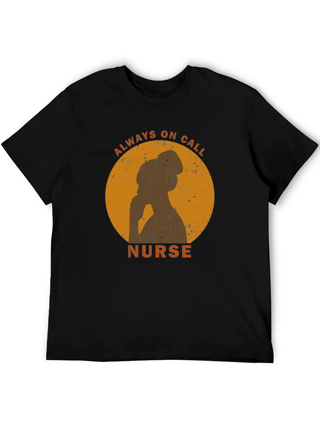 Always On Call Nurse Graphic Tee - Black