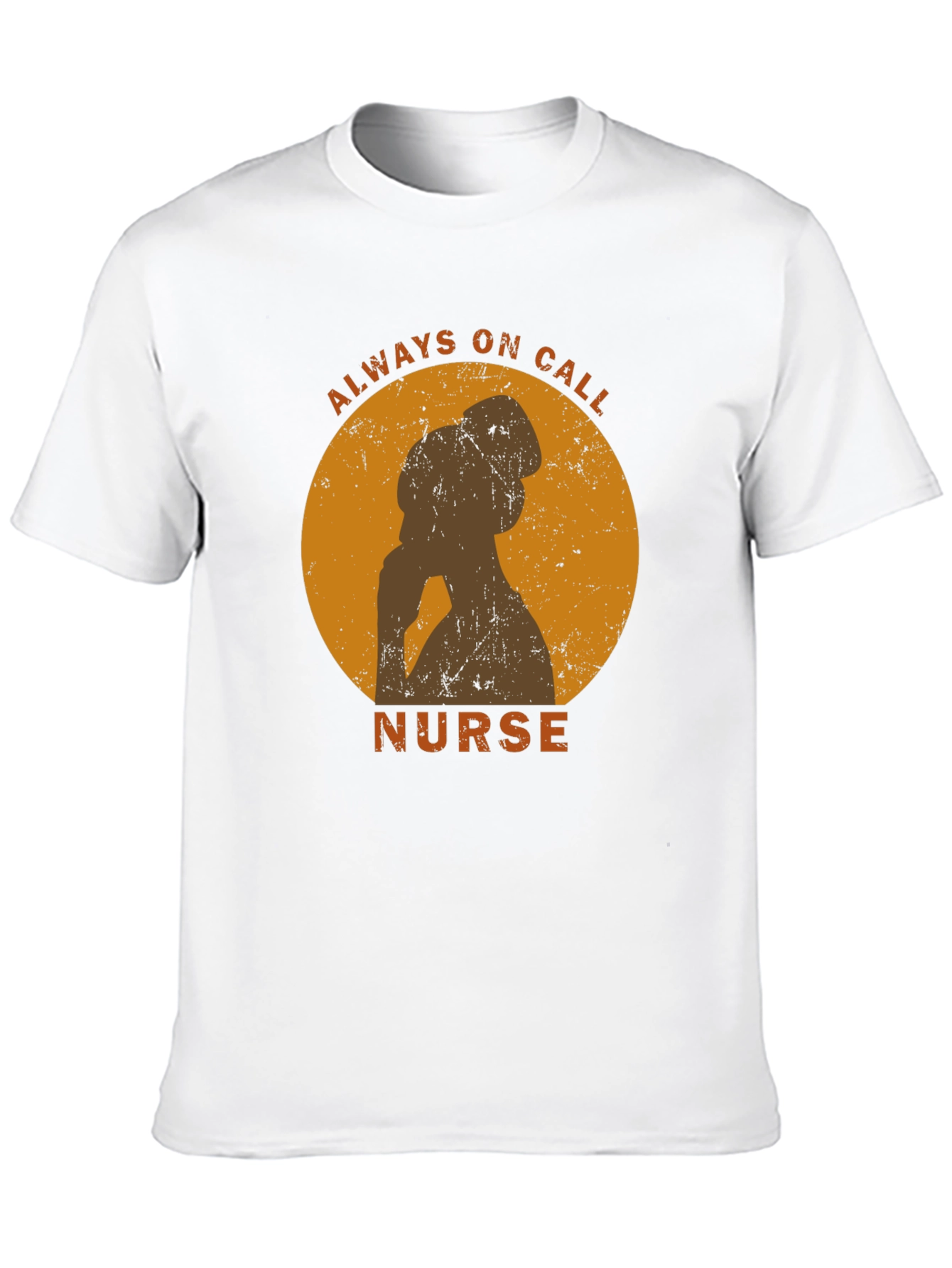 Always On Call Nurse Graphic Tee - Black