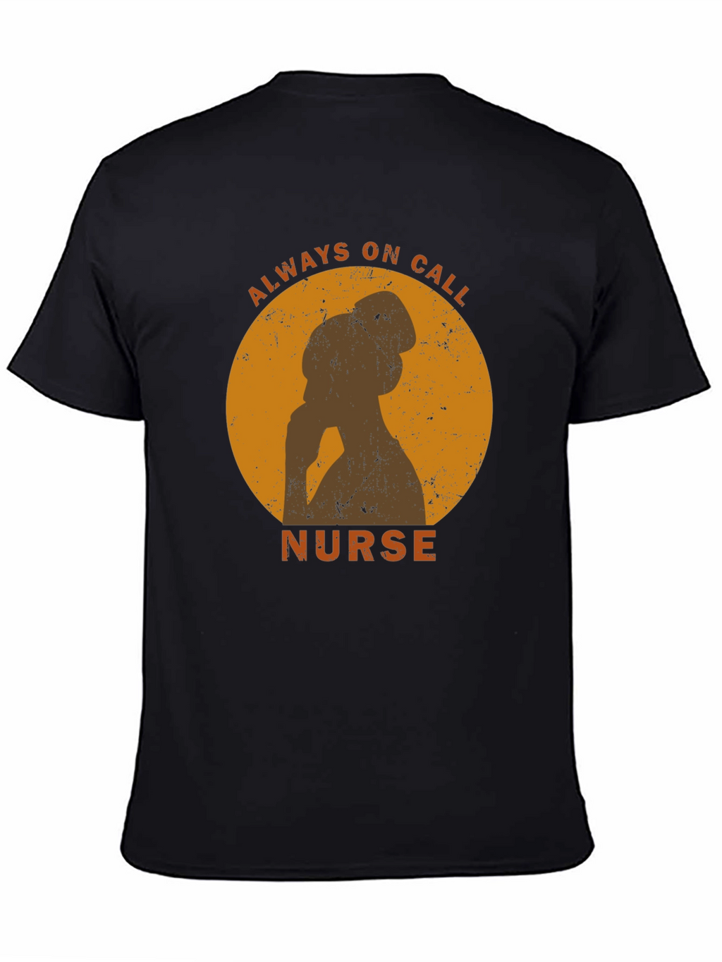 Always On Call Nurse Graphic Tee - Black