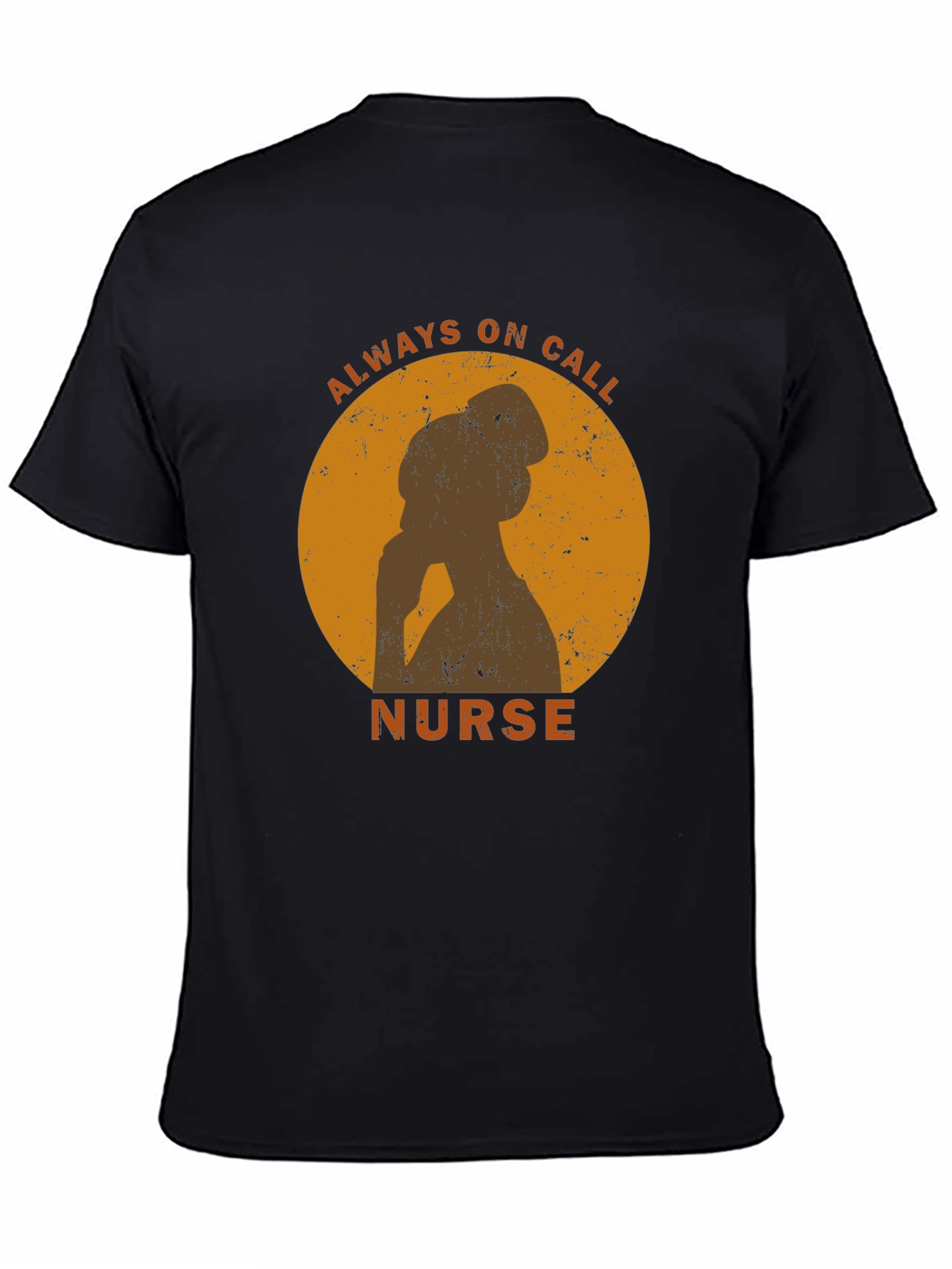 Always On Call Nurse Graphic Tee - Black