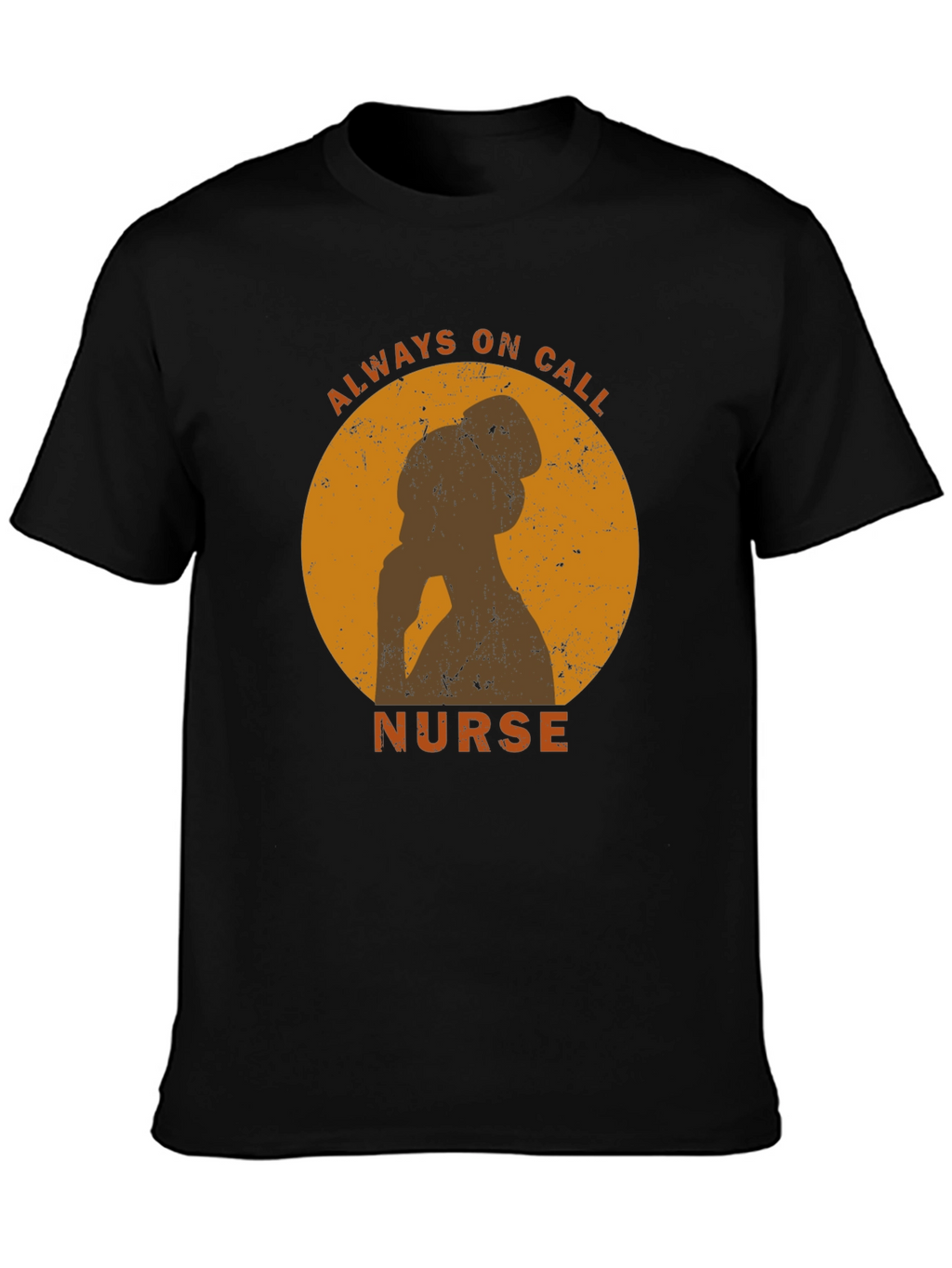 Always On Call Nurse Graphic Tee - Black