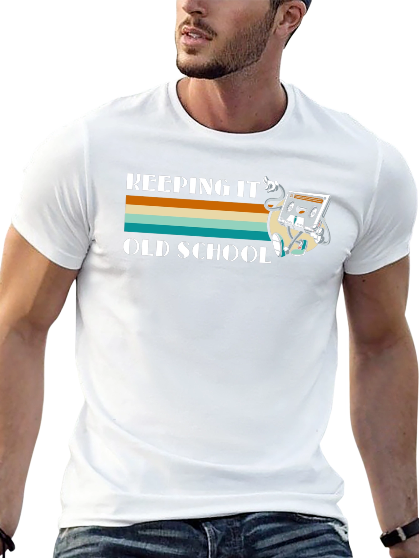 Retro Keeping It Old School Graphic T-Shirt