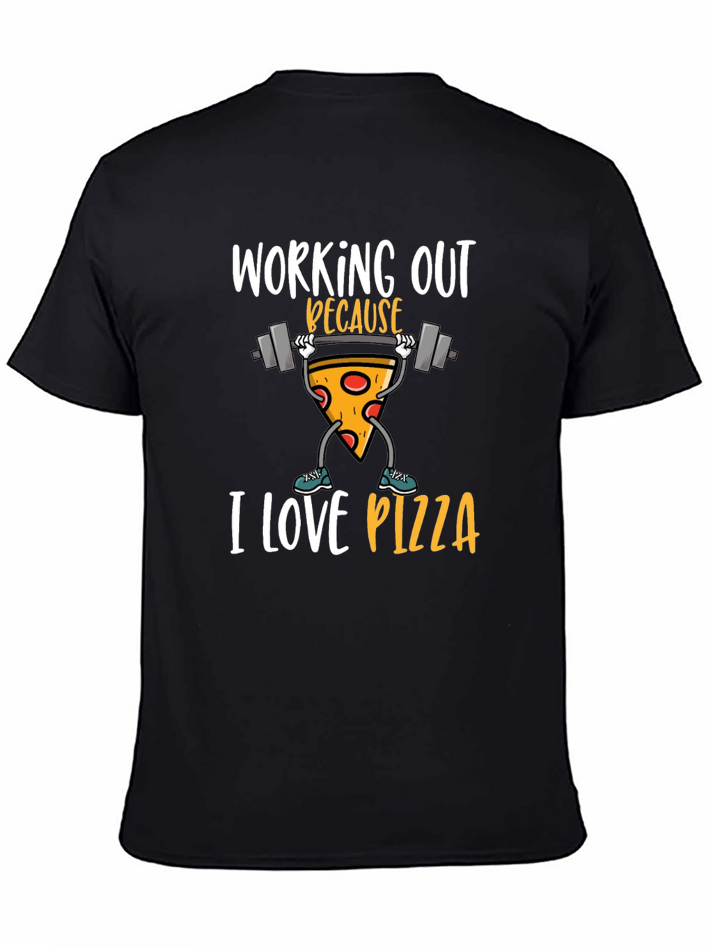 Funny Pizza Workout Graphic Tee