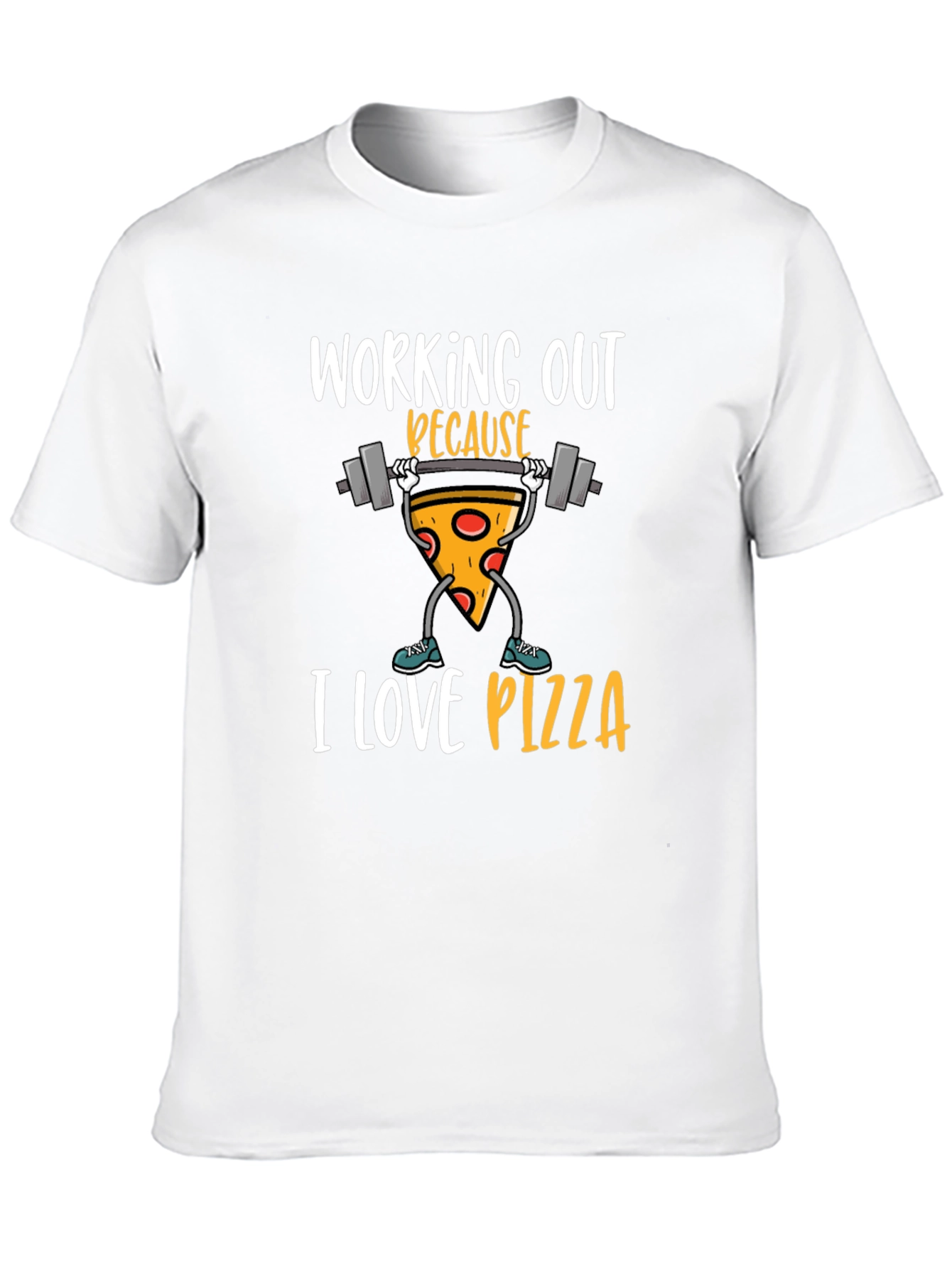 Funny Pizza Workout Graphic Tee