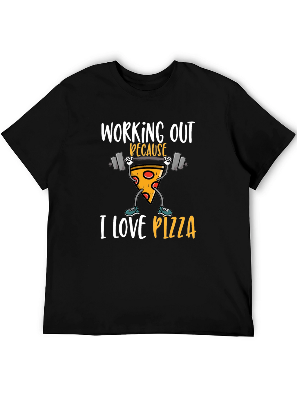 Funny Pizza Workout Graphic Tee