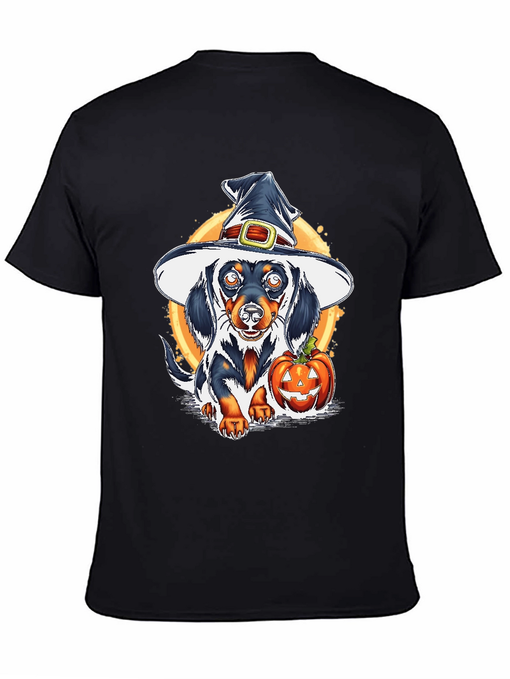 Halloween Dachshund Witch T-Shirt