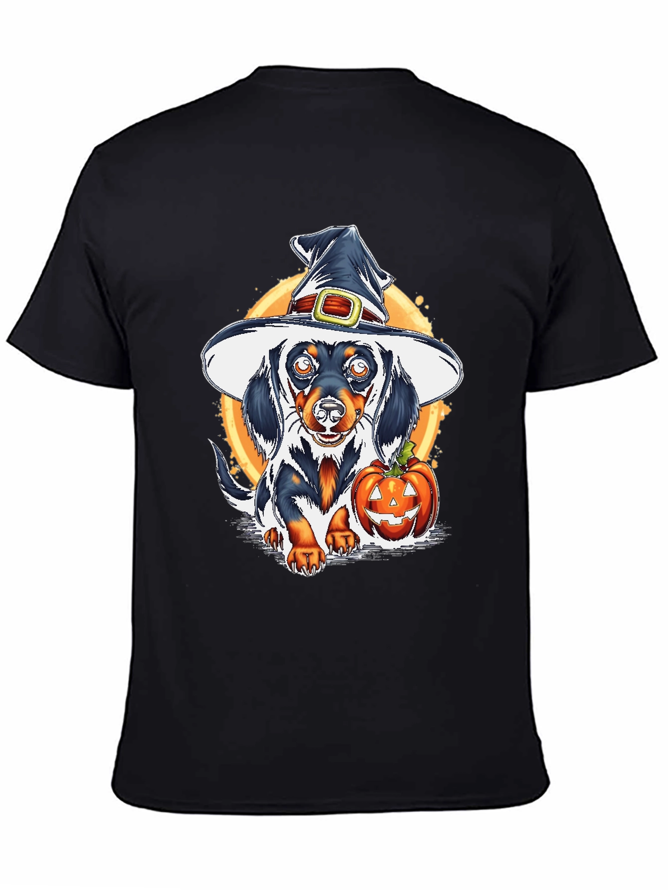 Halloween Dachshund Witch T-Shirt