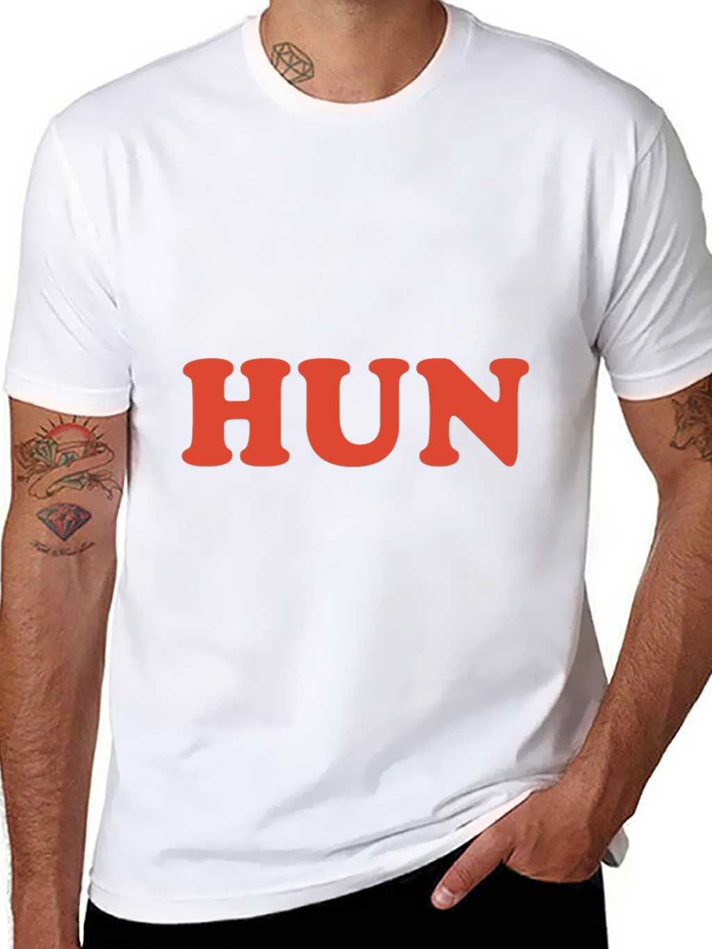 Hun Graphic Tee - Retro Style