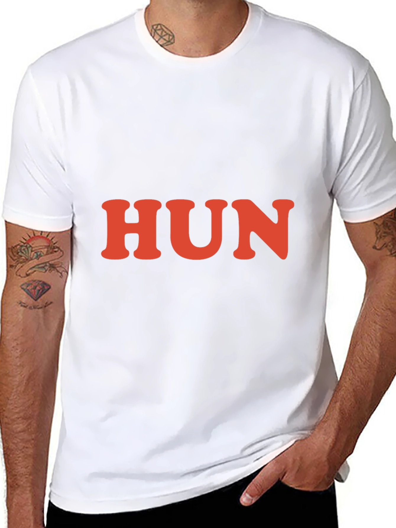 Hun Graphic Tee - Retro Style