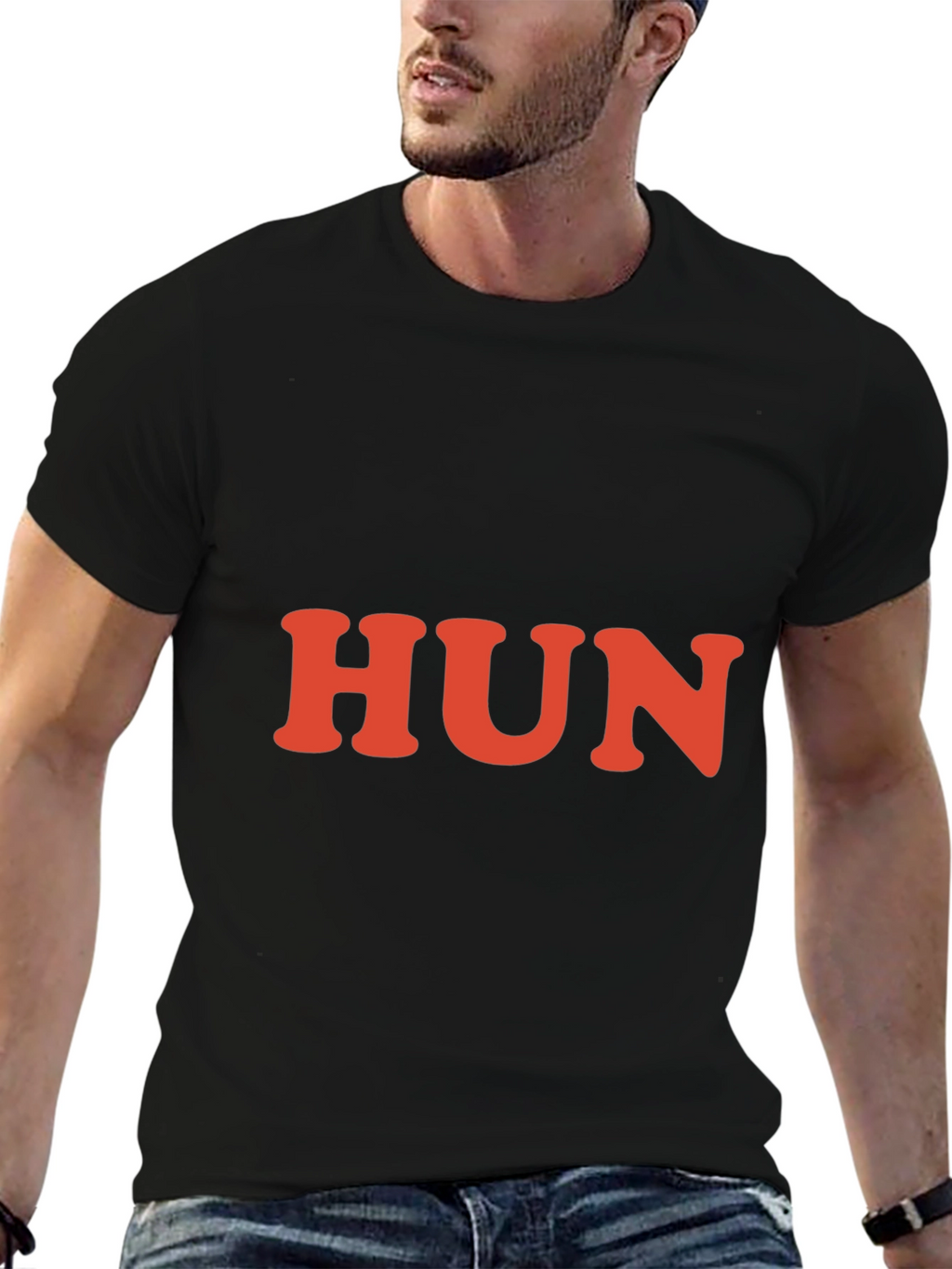 Hun Graphic Tee - Retro Style