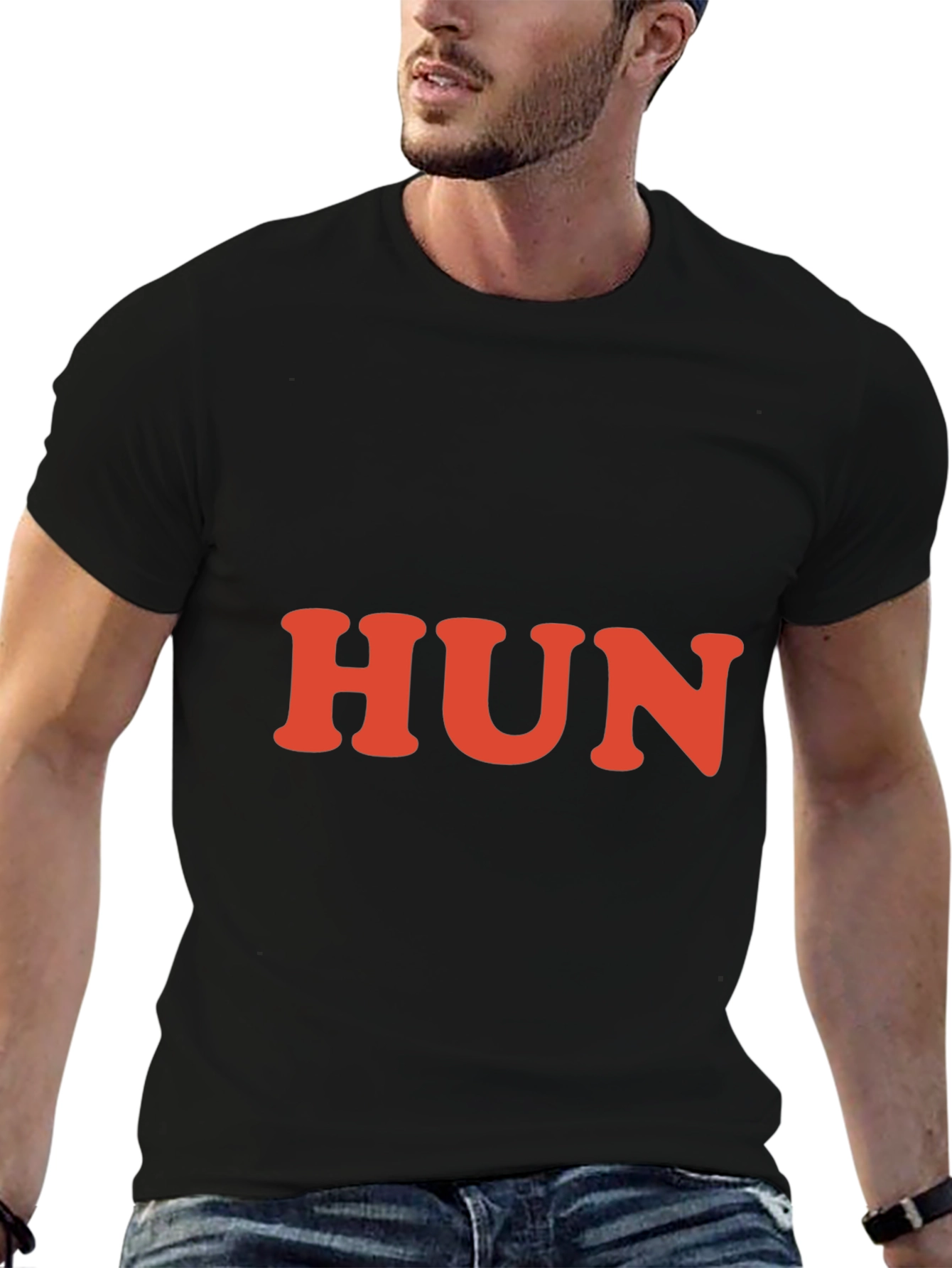Hun Graphic Tee - Retro Style