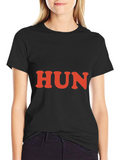 Hun Graphic Tee - Retro Style