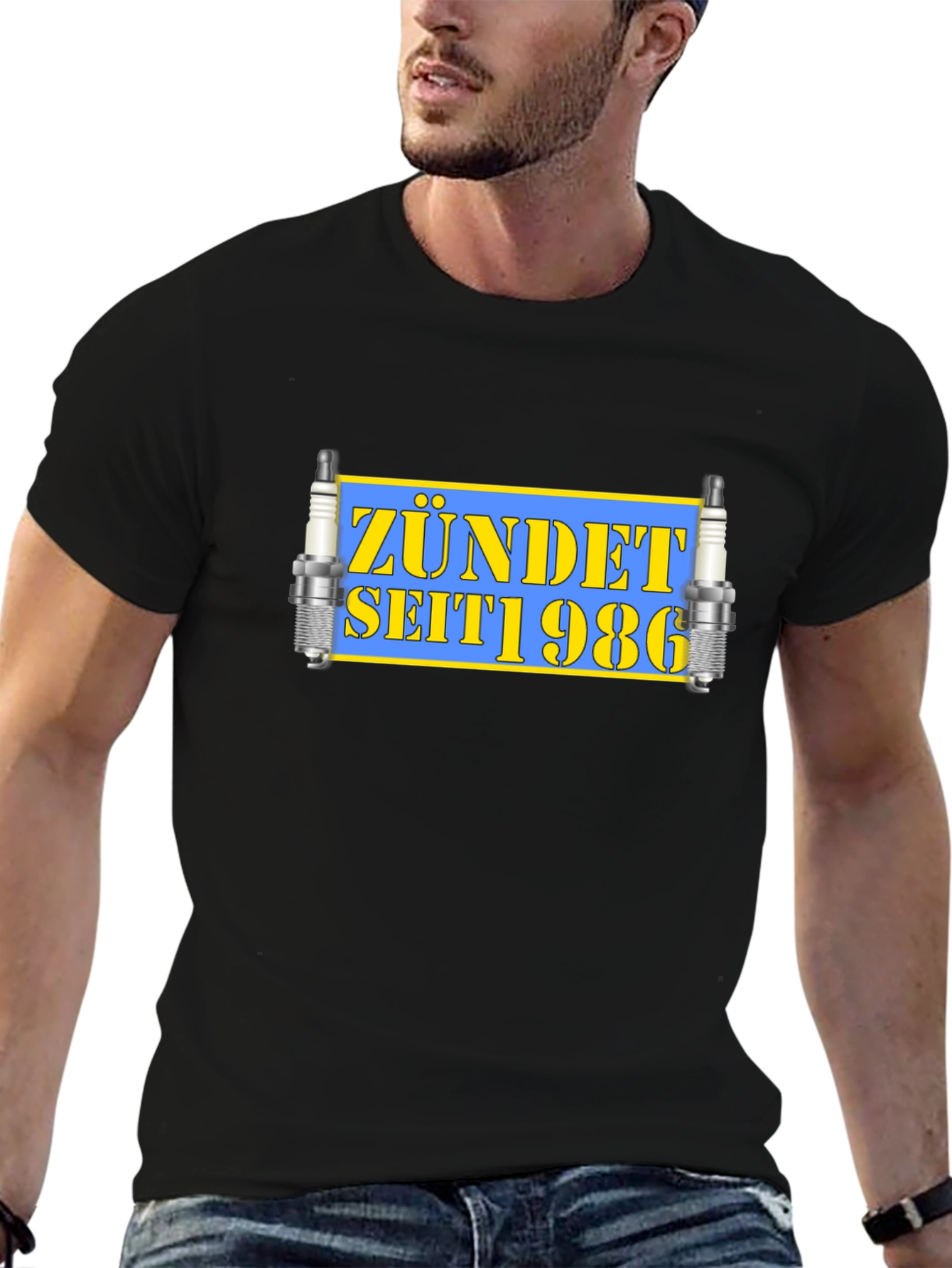 Zündet Seit 1986 Black Graphic Tee