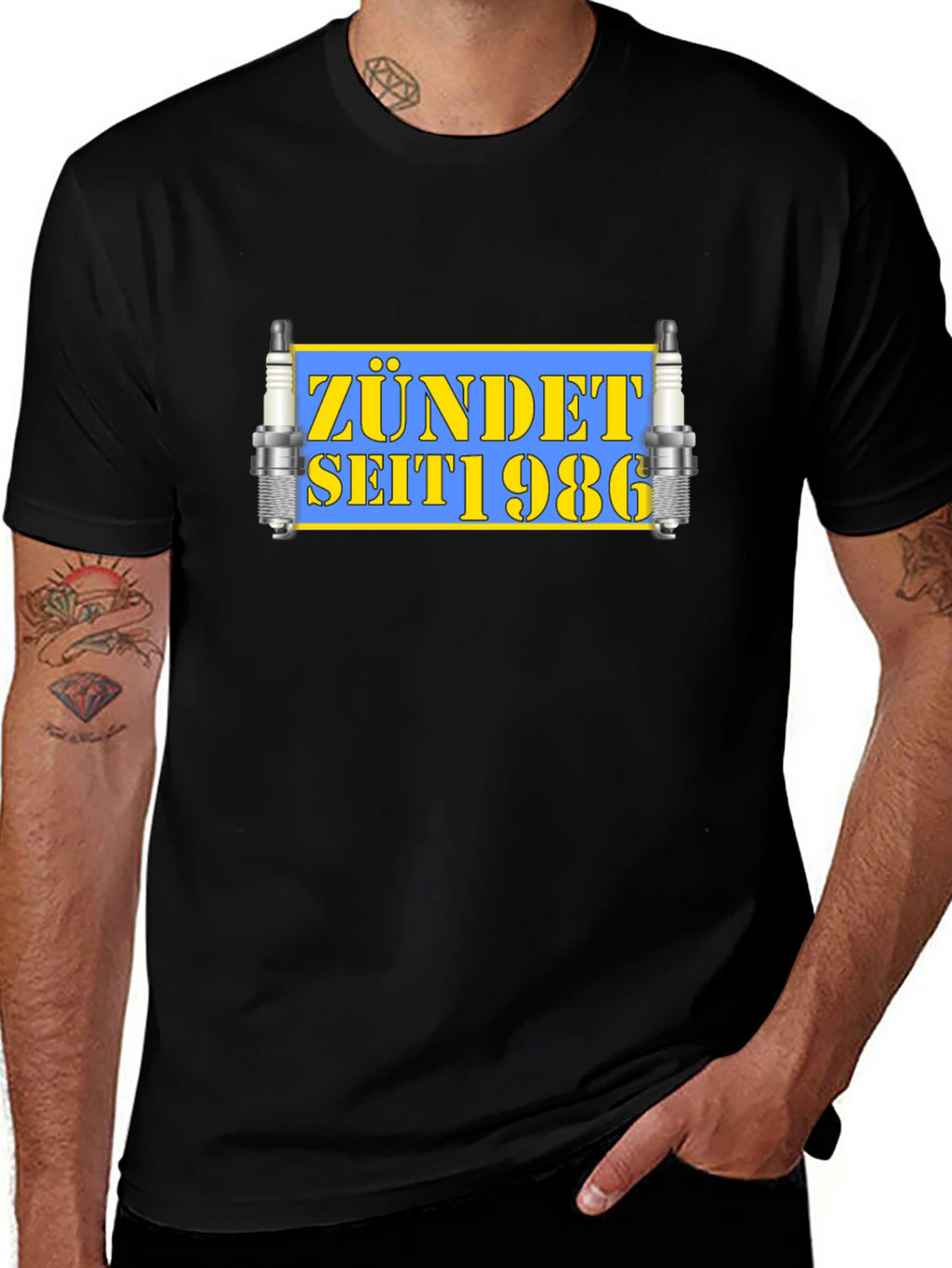 Zündet Seit 1986 Black Graphic Tee