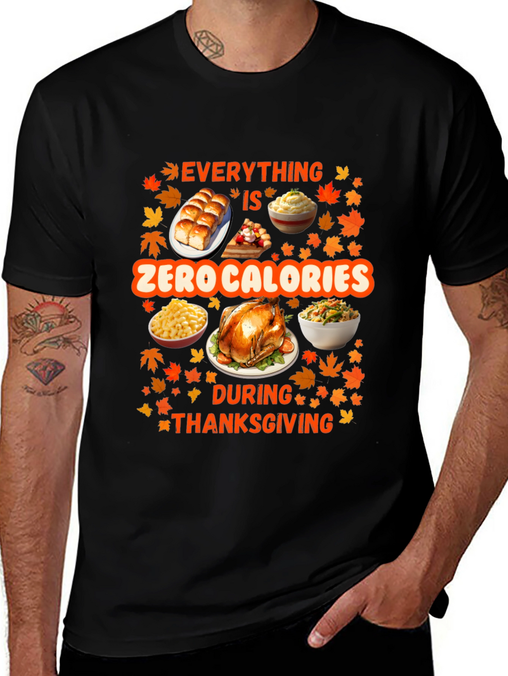 Thanksgiving Zero Calories T-Shirt
