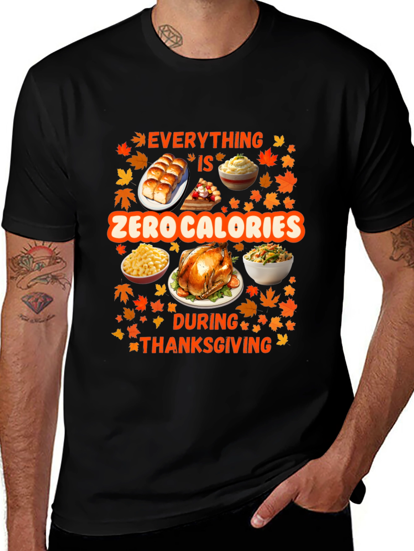 Thanksgiving Zero Calories T-Shirt