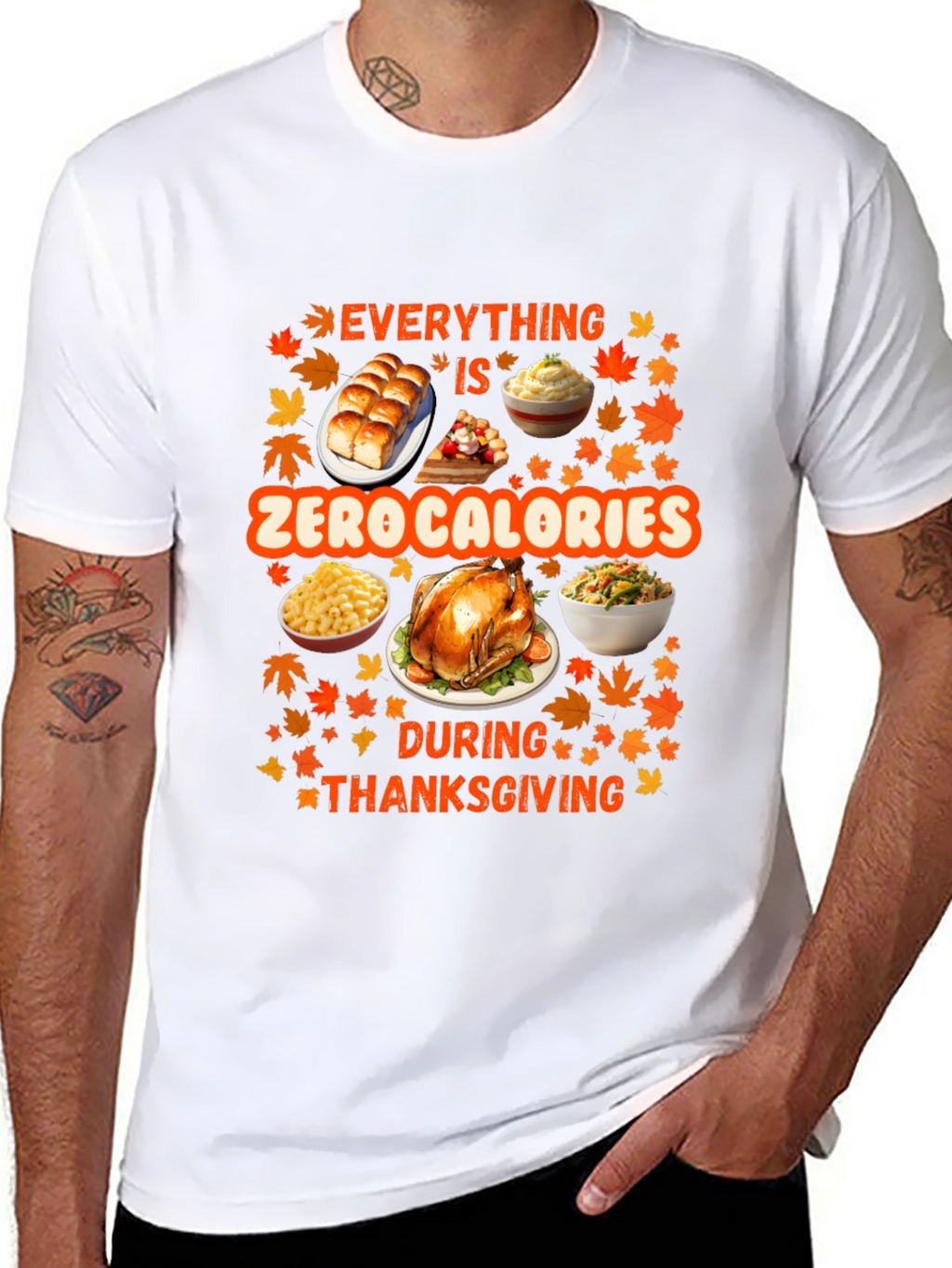 Thanksgiving Zero Calories T-Shirt