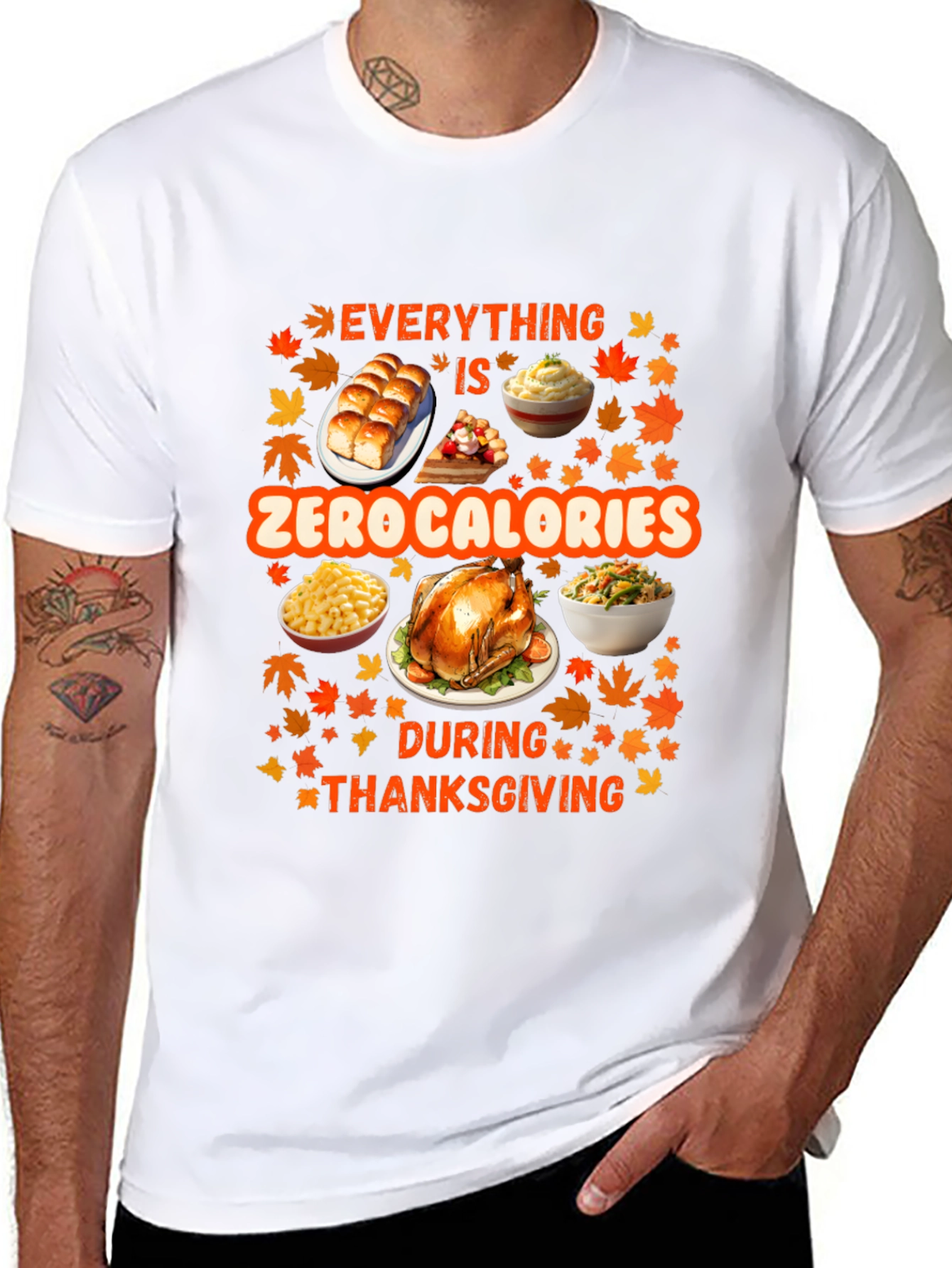 Thanksgiving Zero Calories T-Shirt