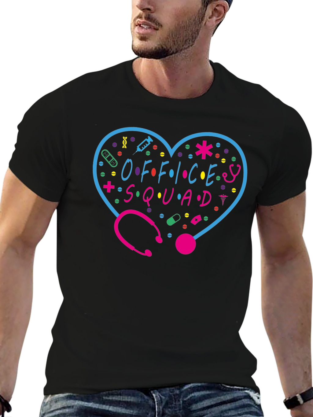 Office Squad T-Shirt - Medical Team Apparel