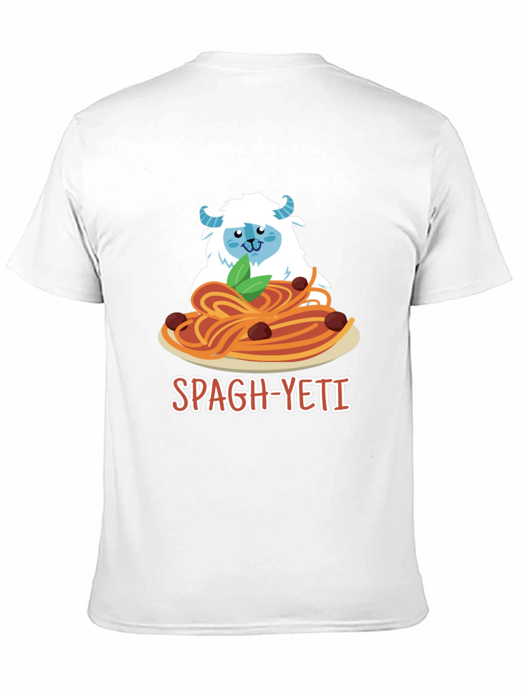 Spagh-Yeti T-Shirt - Funny Yeti Spaghetti Design