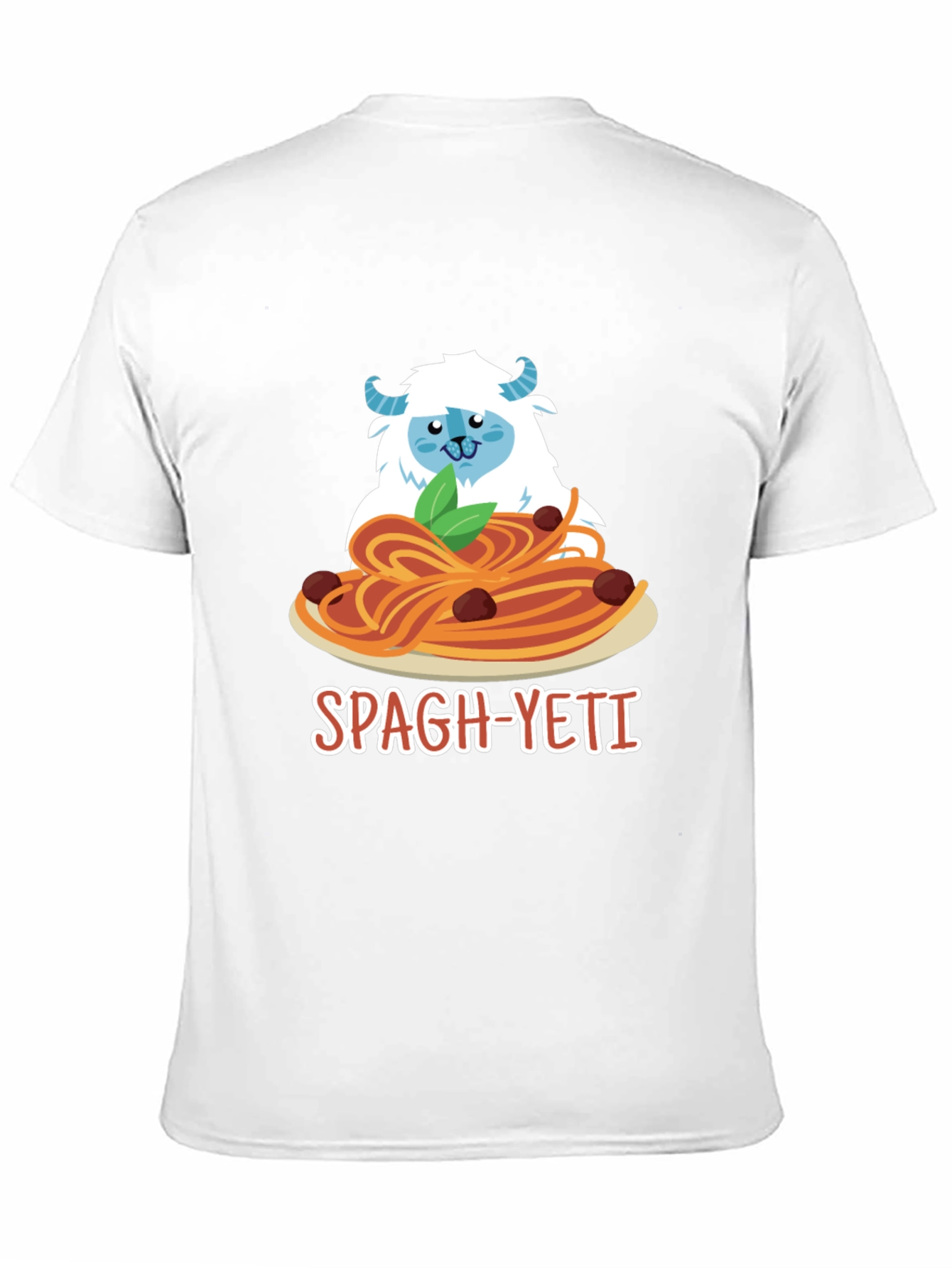 Spagh-Yeti T-Shirt - Funny Yeti Spaghetti Design