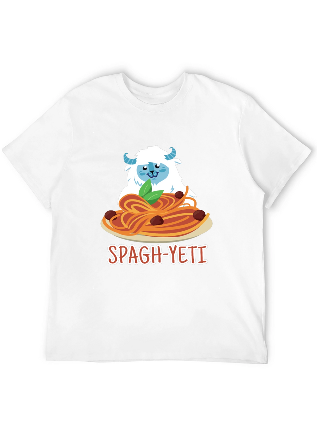 Spagh-Yeti T-Shirt - Funny Yeti Spaghetti Design