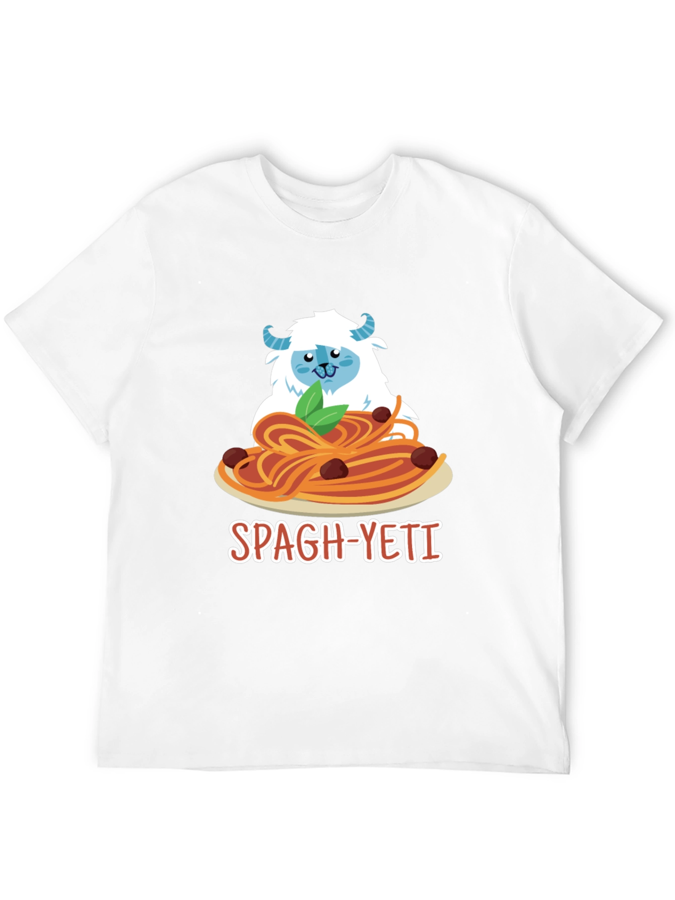Spagh-Yeti T-Shirt - Funny Yeti Spaghetti Design