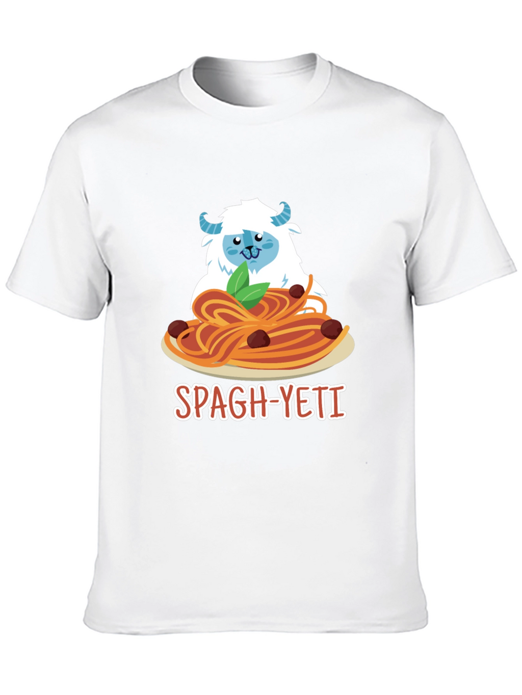 Spagh-Yeti T-Shirt - Funny Yeti Spaghetti Design