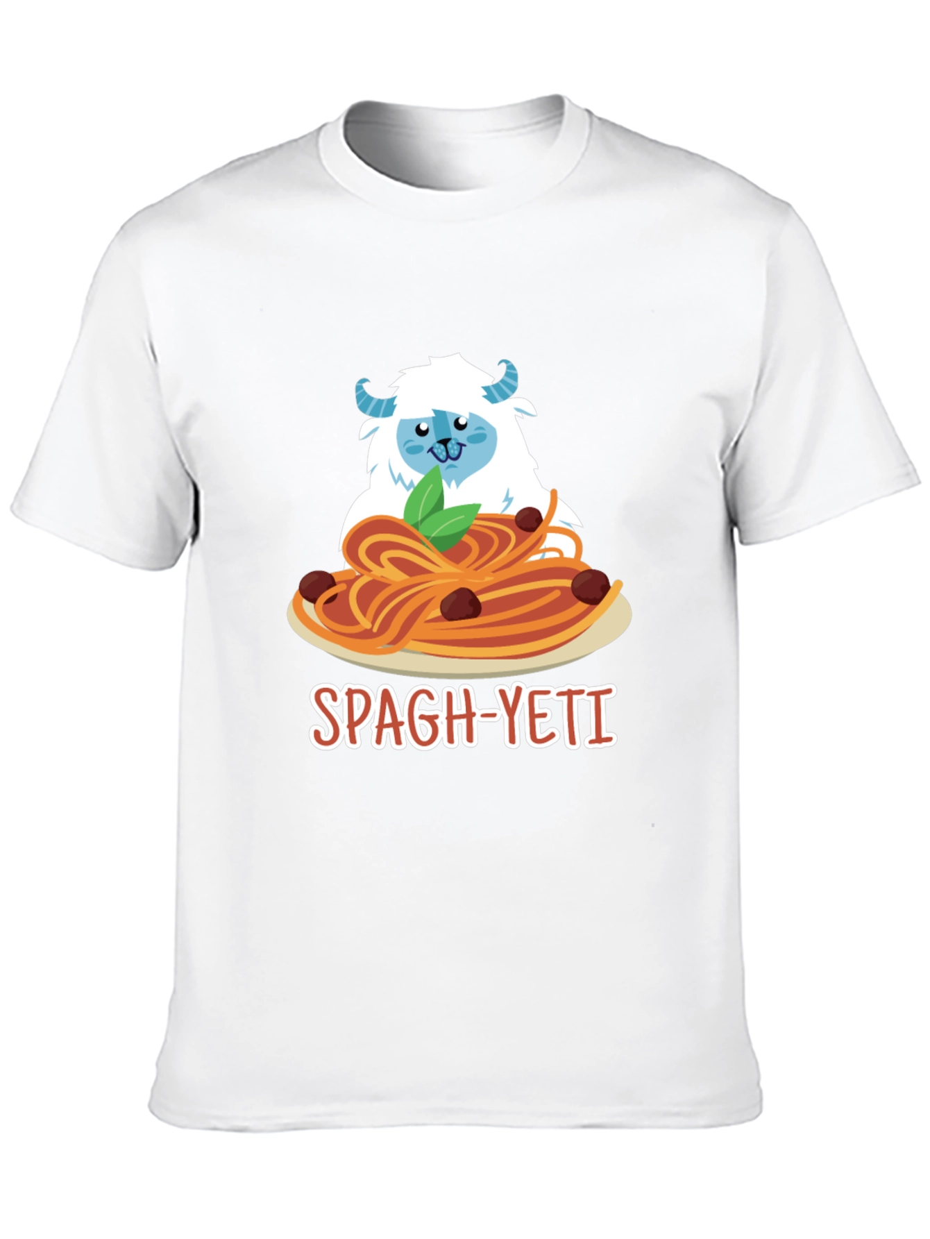 Spagh-Yeti T-Shirt - Funny Yeti Spaghetti Design