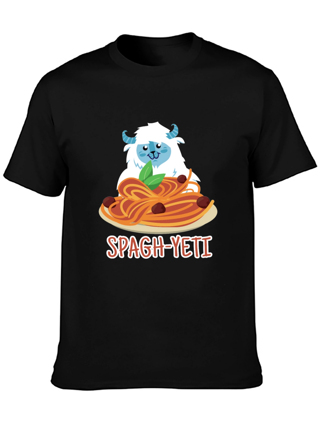 Spagh-Yeti T-Shirt - Funny Yeti Spaghetti Design