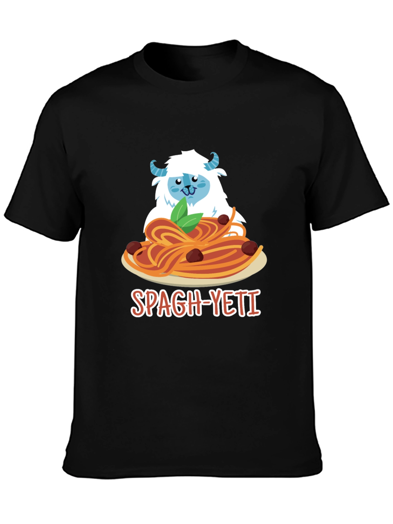Spagh-Yeti T-Shirt - Funny Yeti Spaghetti Design