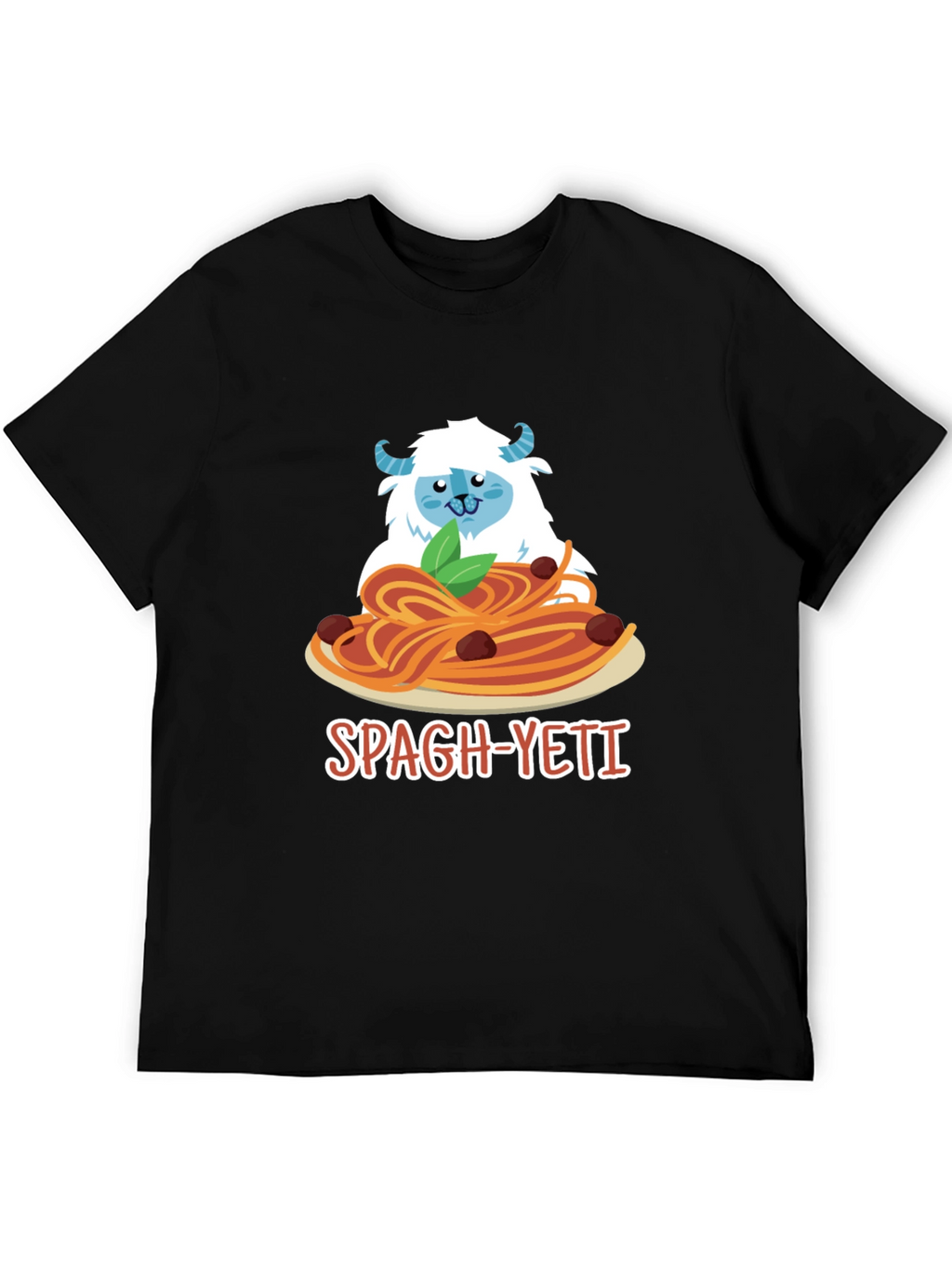 Spagh-Yeti T-Shirt - Funny Yeti Spaghetti Design