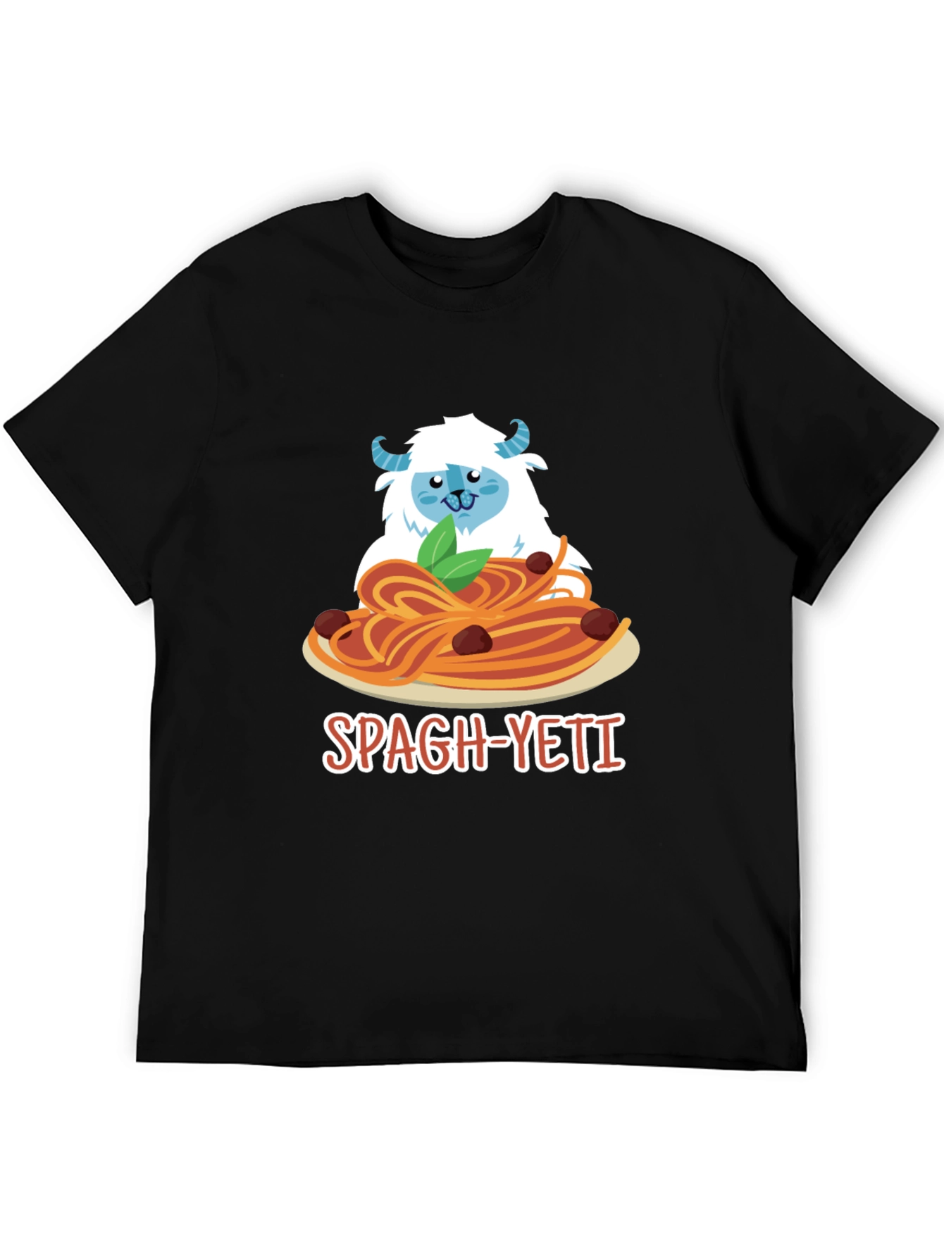 Spagh-Yeti T-Shirt - Funny Yeti Spaghetti Design
