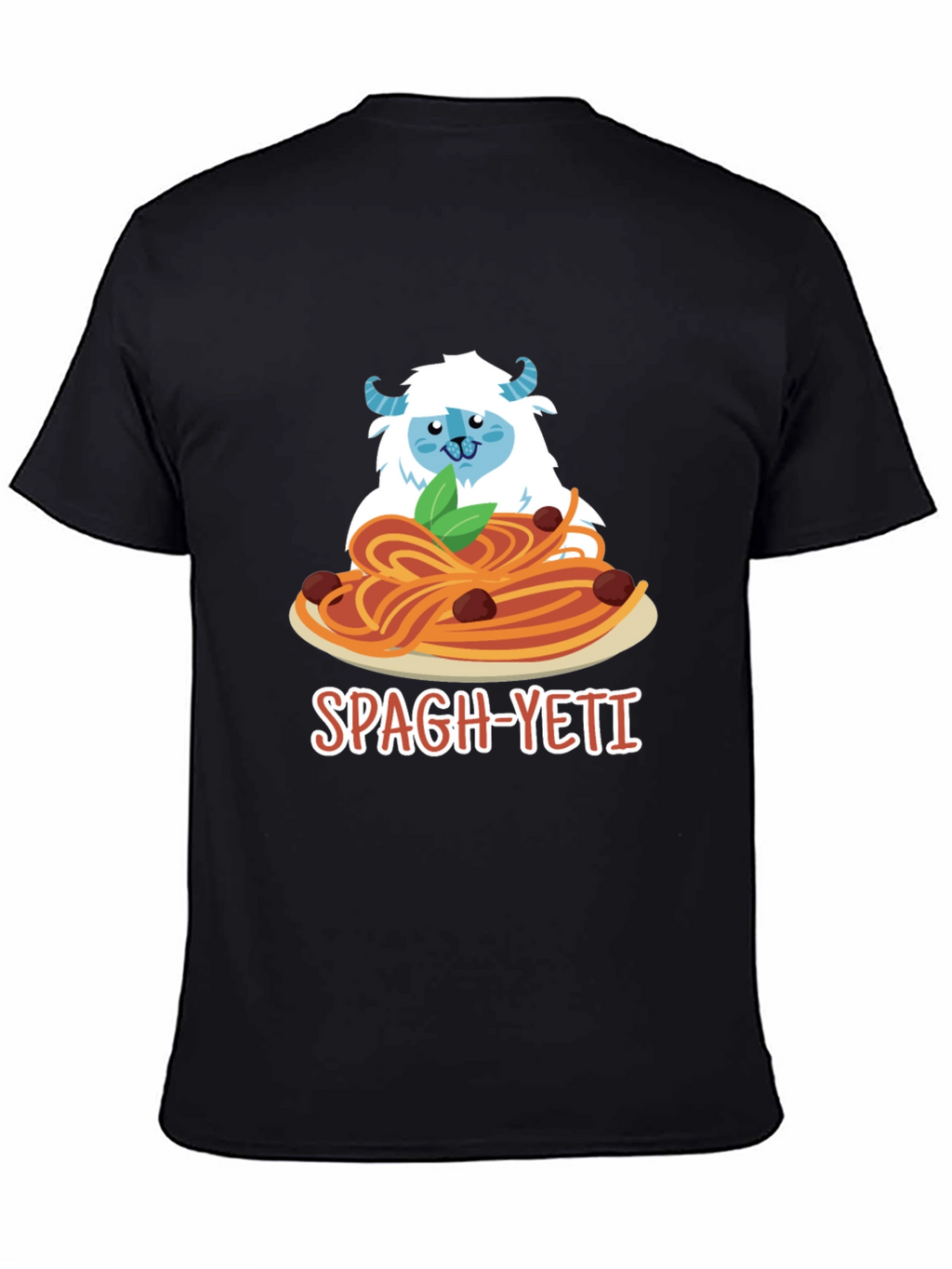 Spagh-Yeti T-Shirt - Funny Yeti Spaghetti Design