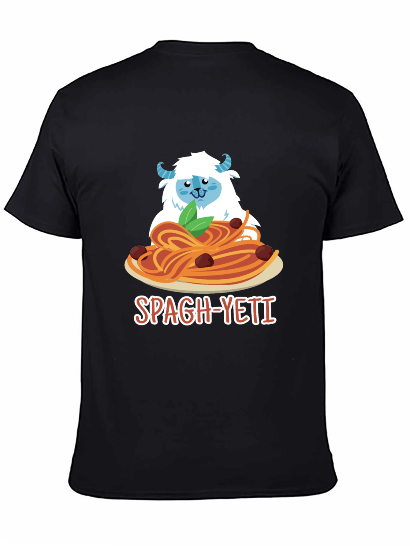 Spagh-Yeti T-Shirt - Funny Yeti Spaghetti Design