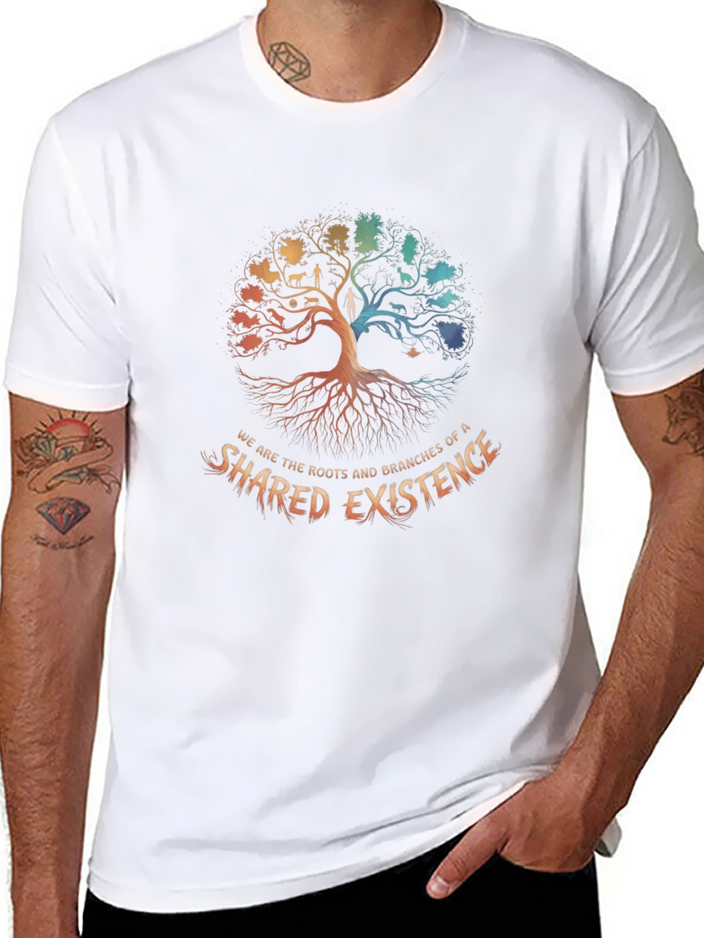 Shared Existence Tree Graphic T-Shirt