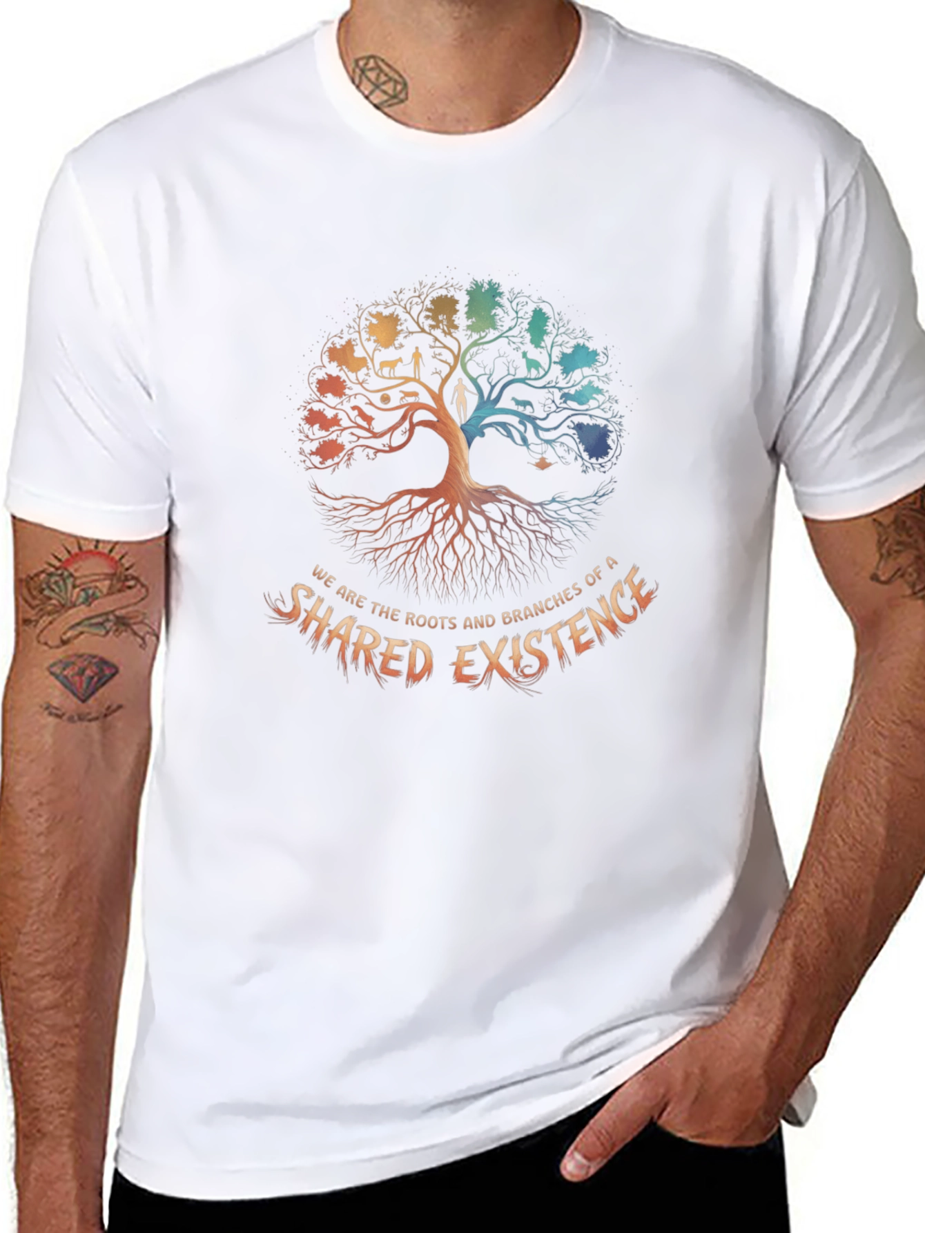 Shared Existence Tree Graphic T-Shirt