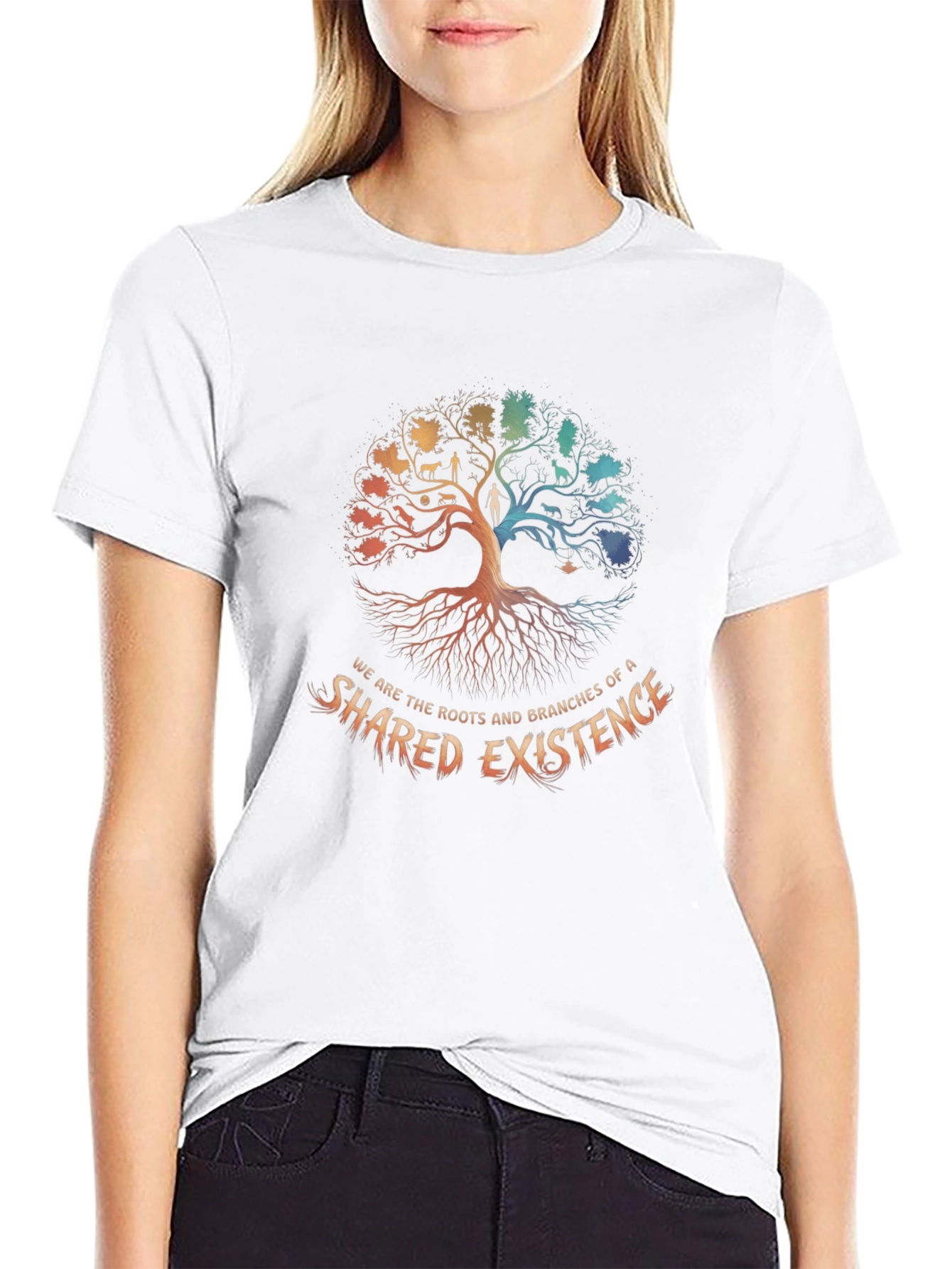 Shared Existence Tree Graphic T-Shirt
