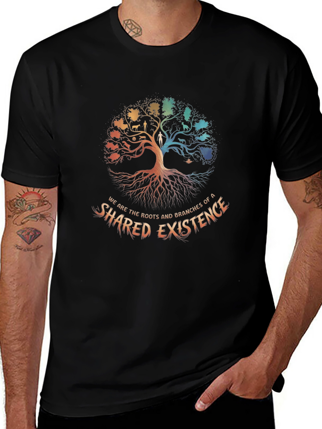 Shared Existence Tree Graphic T-Shirt