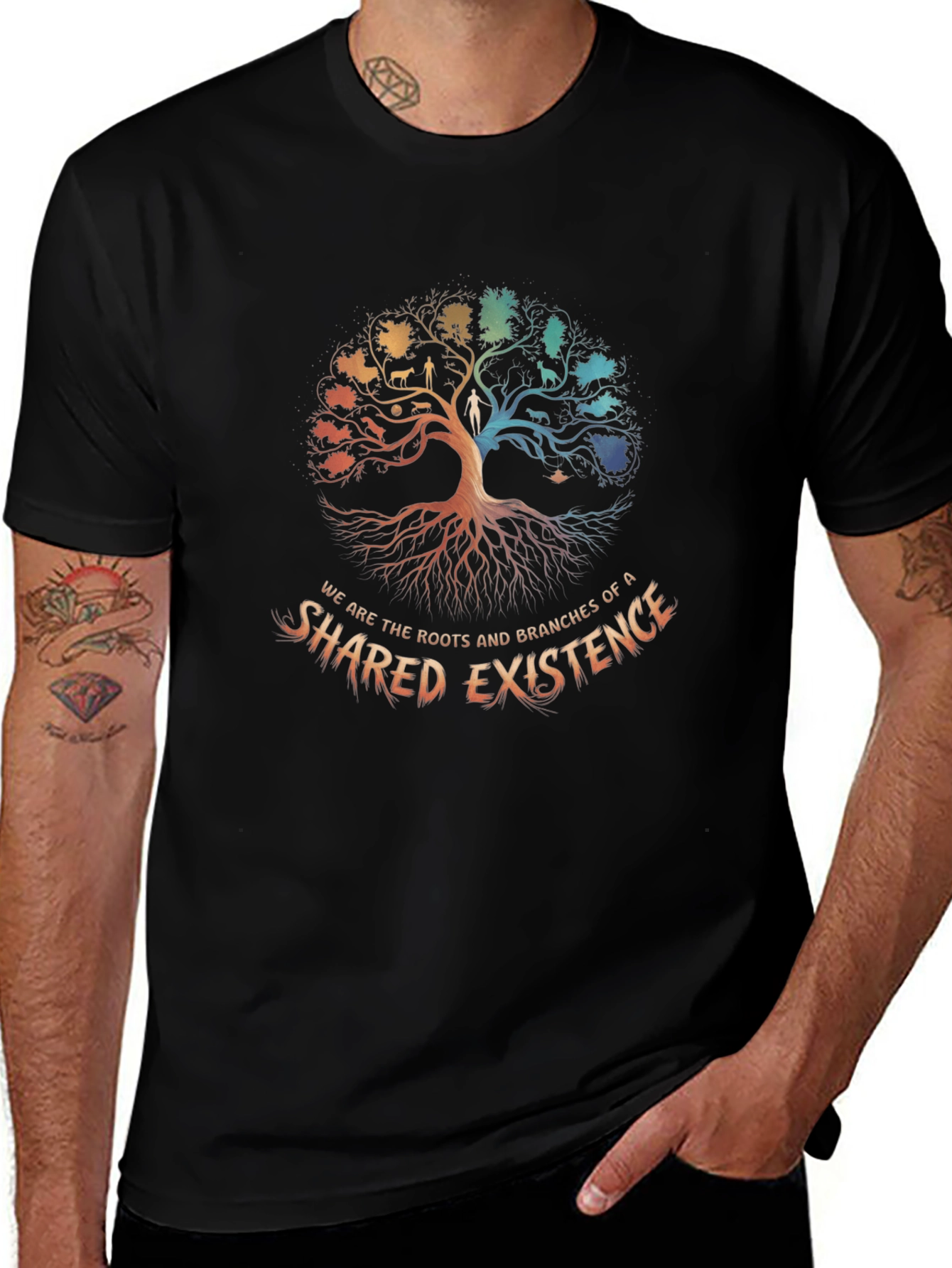 Shared Existence Tree Graphic T-Shirt