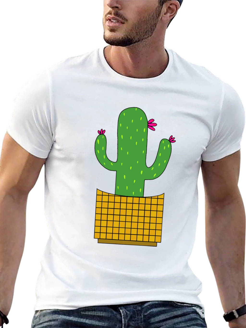 Cactus Graphic Tee - Black Casual Shirt