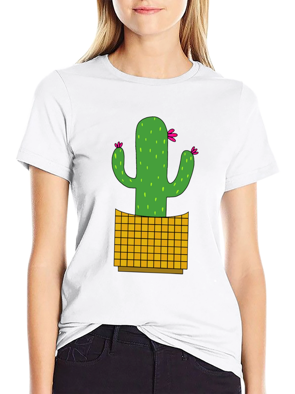Cactus Graphic Tee - Black Casual Shirt