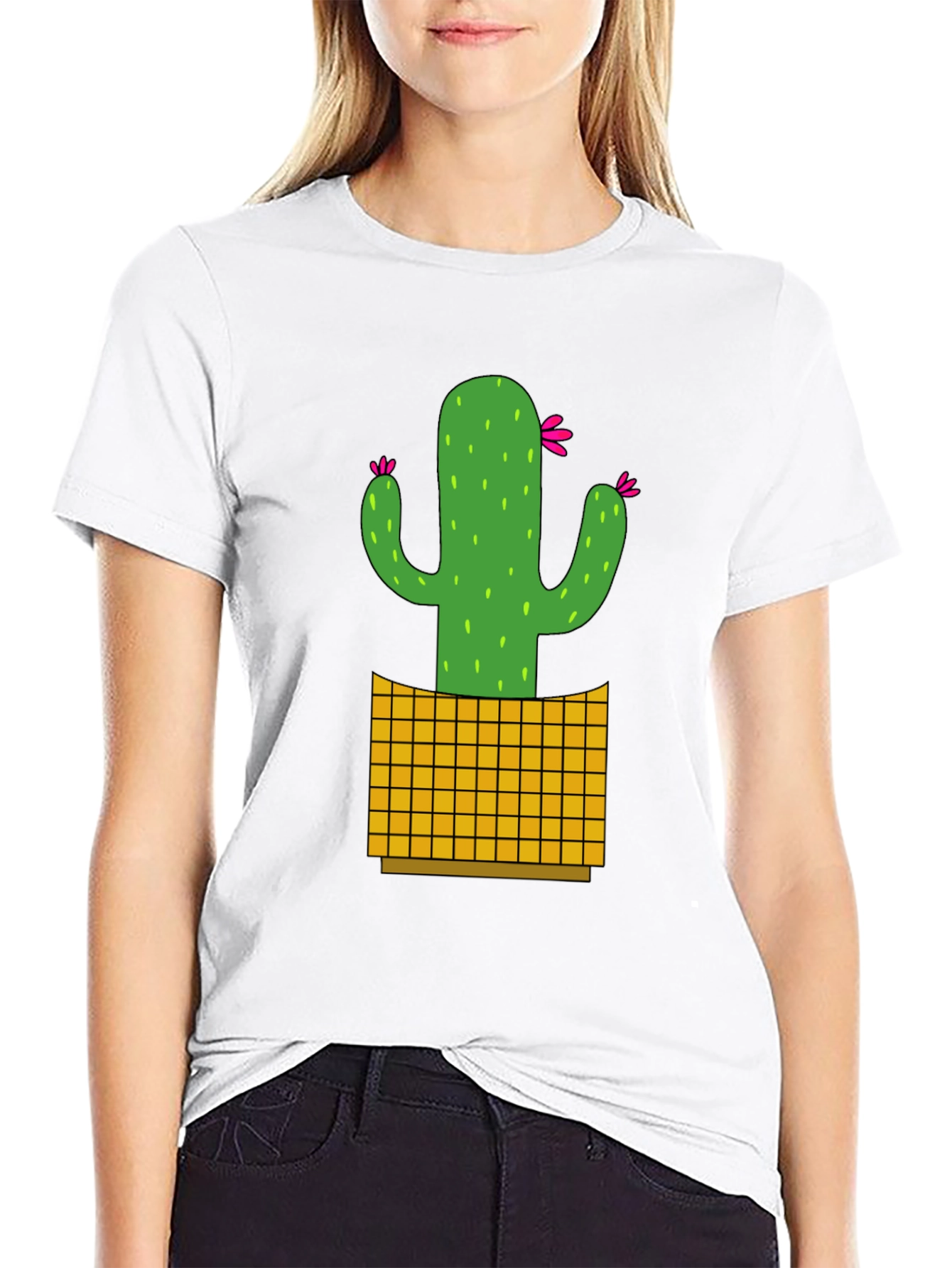 Cactus Graphic Tee - Black Casual Shirt