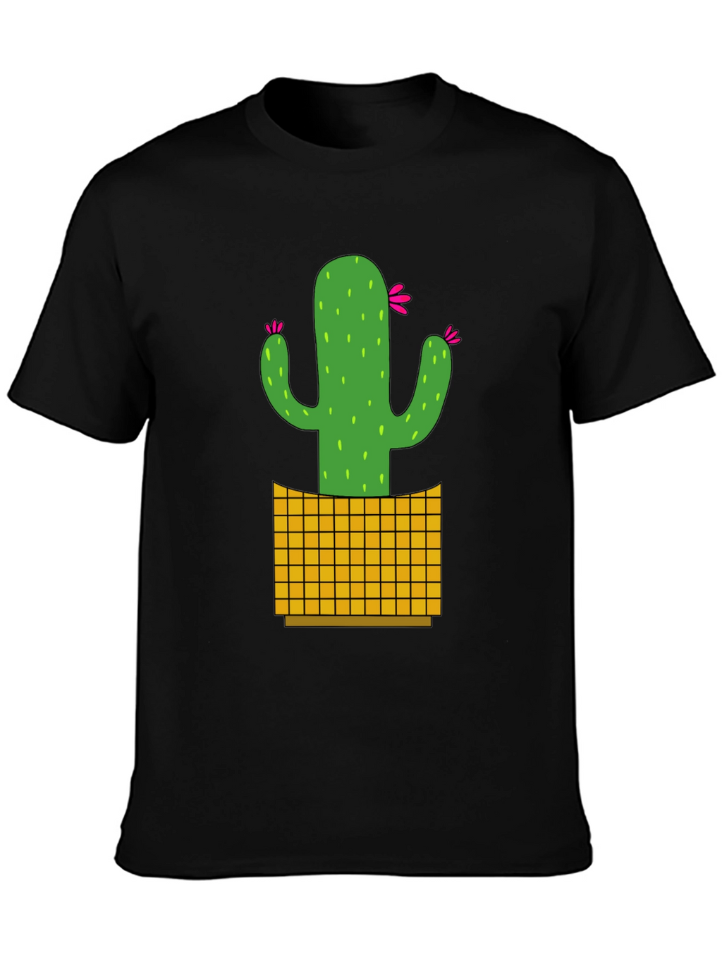 Cactus Graphic Tee - Black Casual Shirt
